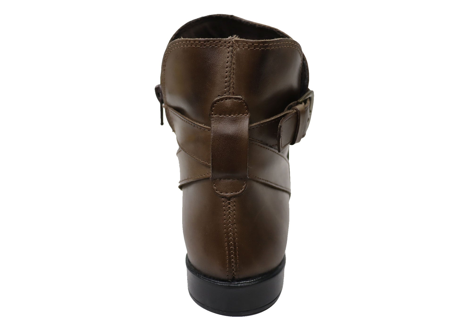 Perlatto Women's Comfortable Leather Ankle Boots - Penny Style Made in Brazil - Perfect for Work, Casual Outfits & Fall Fashion