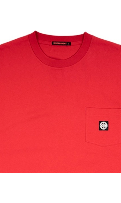BTG Alta Pocket T-Shirt for Men - Comfortable Red Cotton Tee with Chest Pocket | Casual Wear, Outdoor Activities, and Everyday Fashion