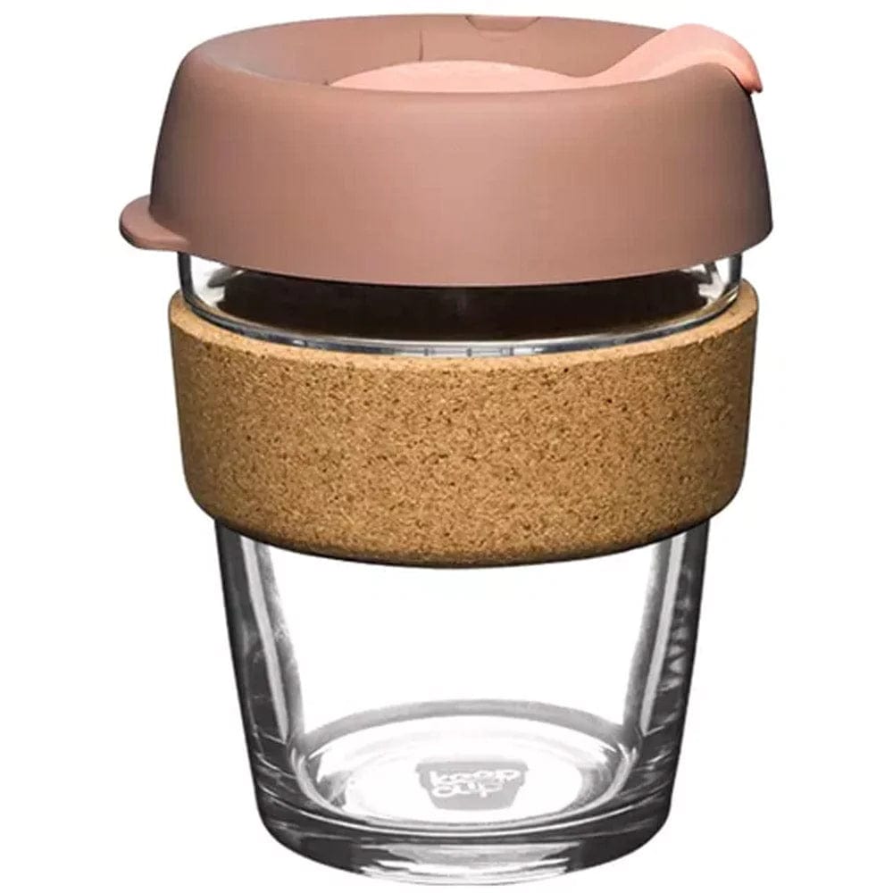 KeepCup Brew Cork 12oz Reusable Coffee Cup - Eco-Friendly Travel Mug for Hot & Cold Drinks - Perfect for Office, Commuting & Outdoor Adventures