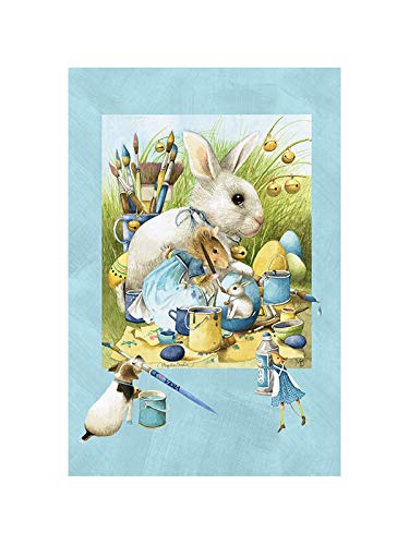 Marjolein Bastin Vera The Mouse Easter Eggs House Flag 28x40 Inch - Premium Outdoor/Indoor Decorative Garden Flag for Easter Spring Decor - Durable Exclusive Fabric for Porch, Yard & Seasonal Celebrations