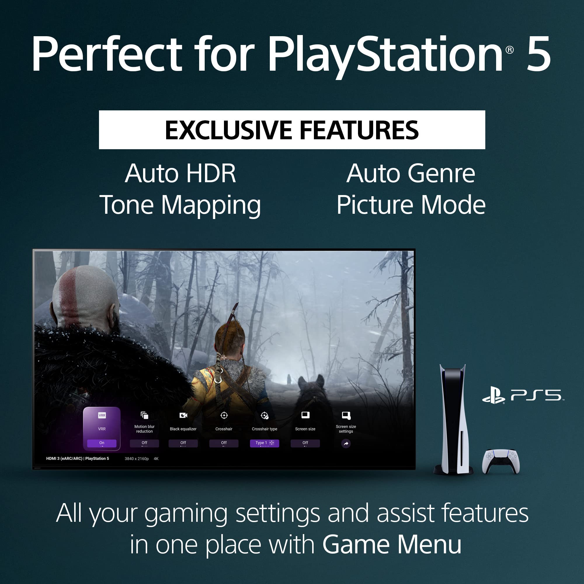 Sony 65 Inch OLED 4K Ultra HD Smart Google TV - BRAVIA A75L Series with Dolby Vision HDR, Perfect for PlayStation®5 Gaming & Home Theater (XR65A75L) - Ideal for Living Rooms, Gaming Setups & Movie Nights