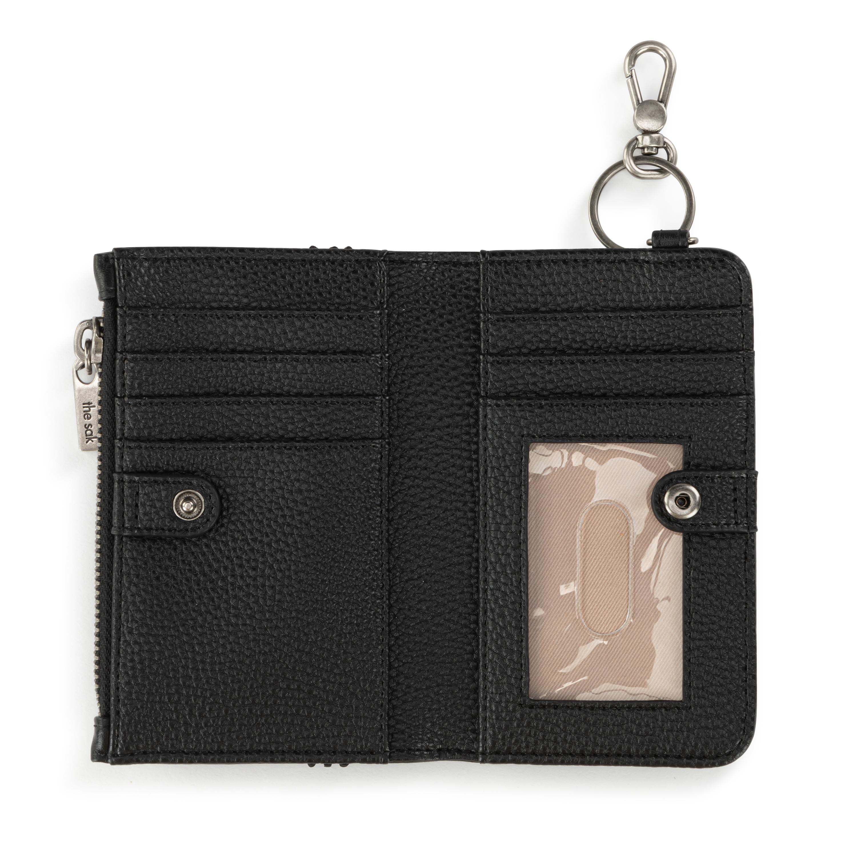 Encino Essential Leather Wallet with Black Silver Stud - Stylish RFID Blocking Bifold Wallet for Men, Perfect for Everyday Use, Travel & Business