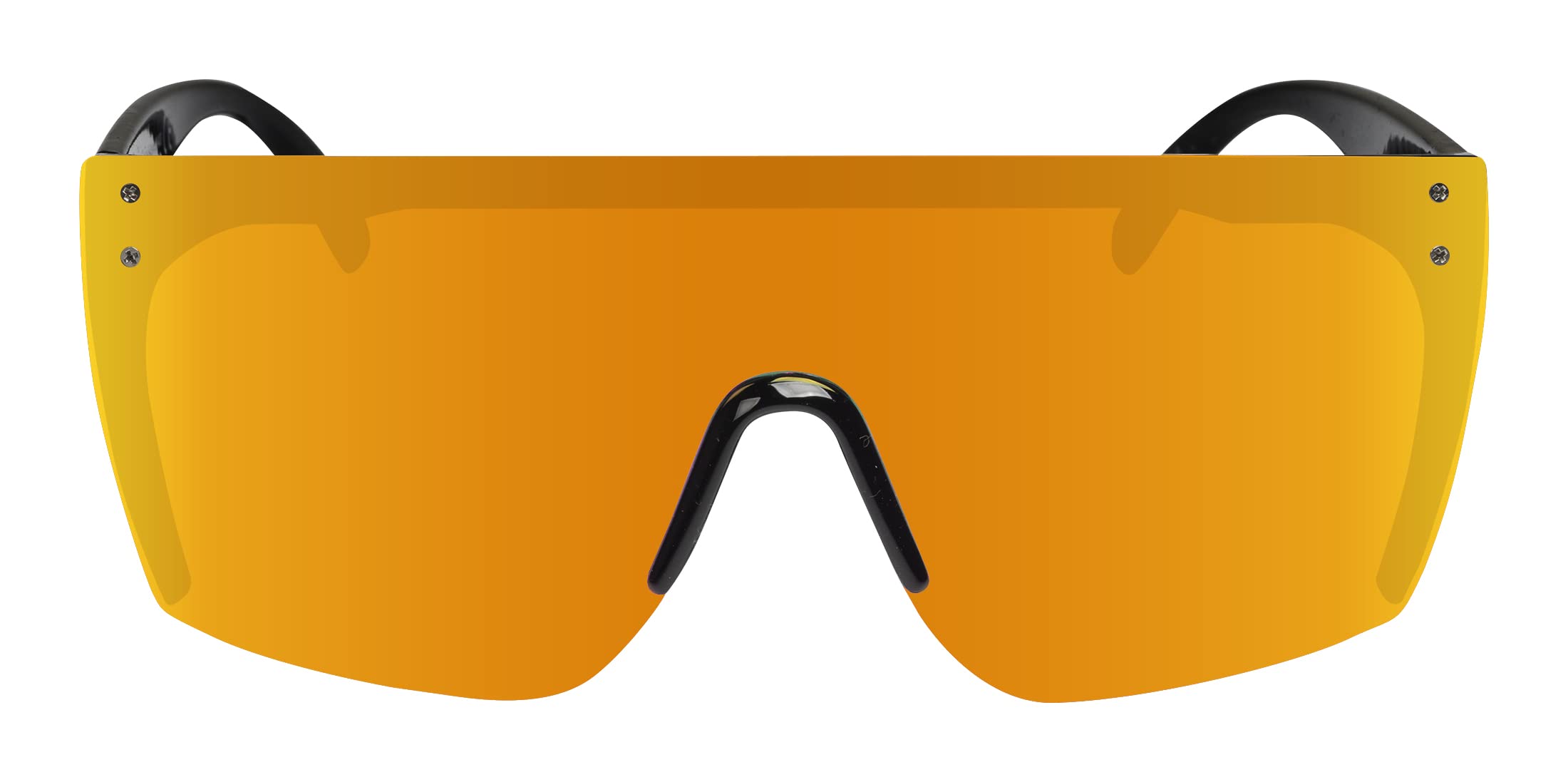 Stylish Rimless Oversized Retro Sunglasses for Men & Women - UV Protection Mirror Lens Flat Top Sunglasses for Driving, Beach & Outdoor Activities
