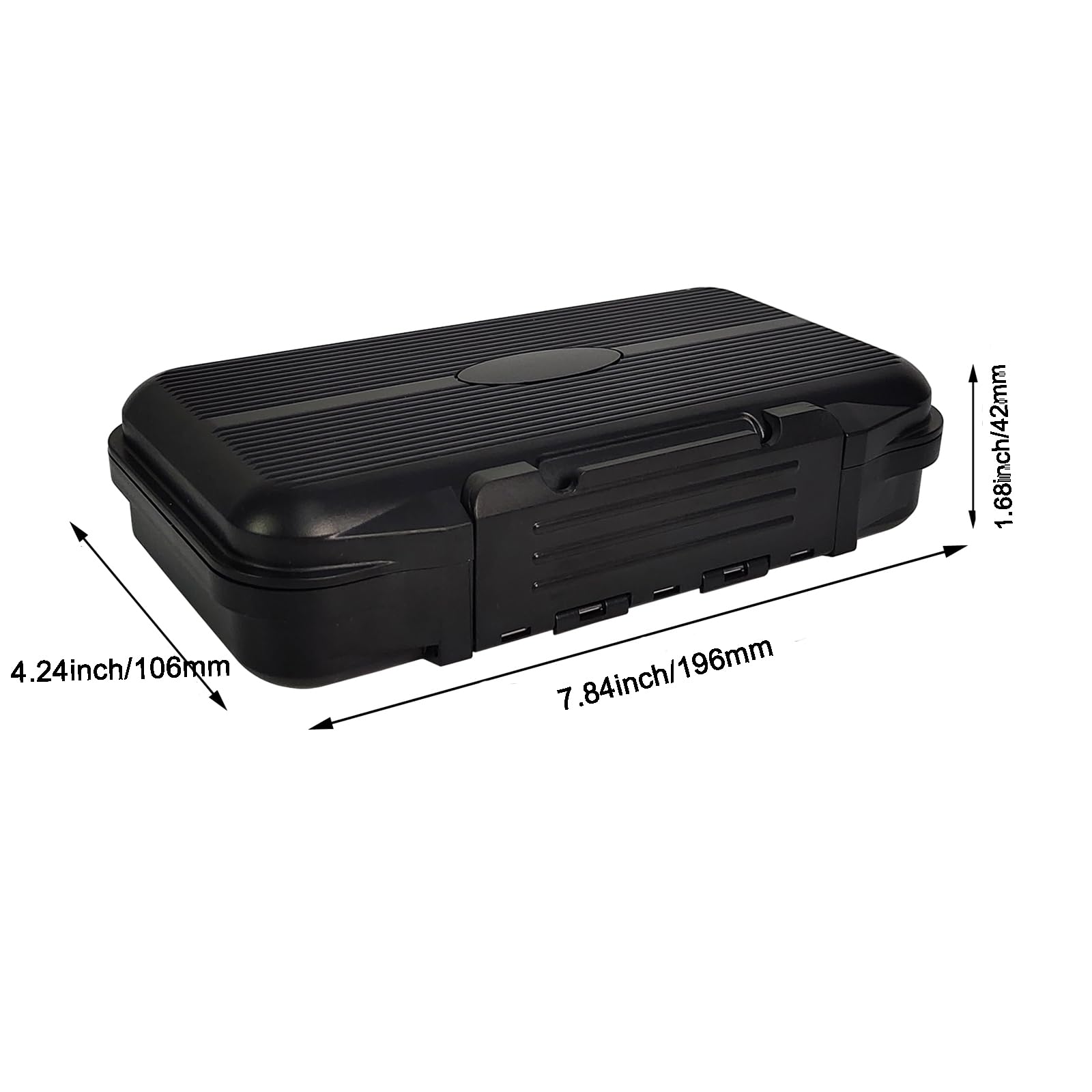 Aventik Waterproof Fly Fishing Tackle Box - Two-Sided Easy Grip Foam, Lightweight & Large Capacity for Fly Storage | Perfect for Trout, Bass, and Saltwater Fishing Gear Organization
