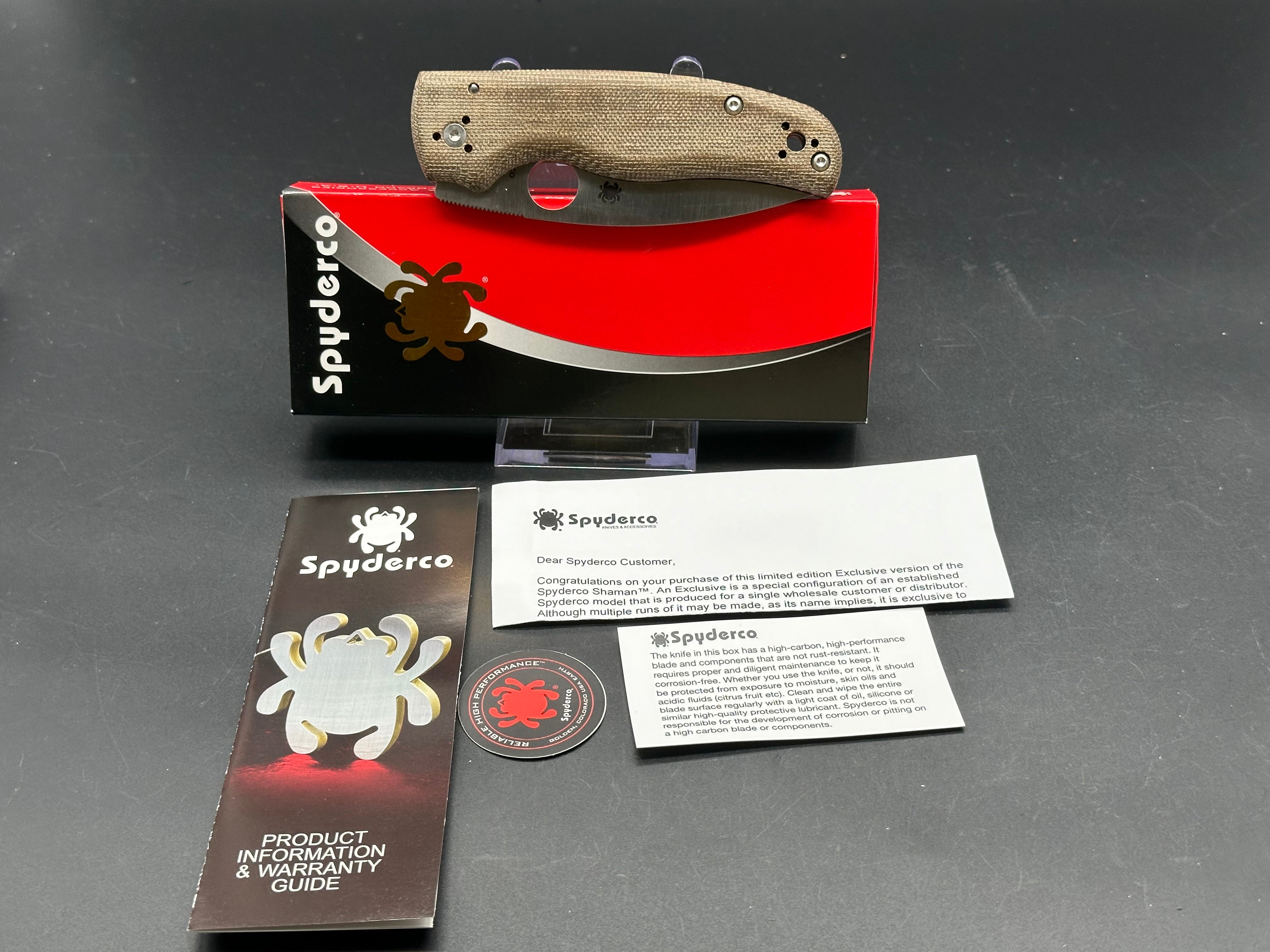 Spyderco Shaman Folding Knife - 3.6