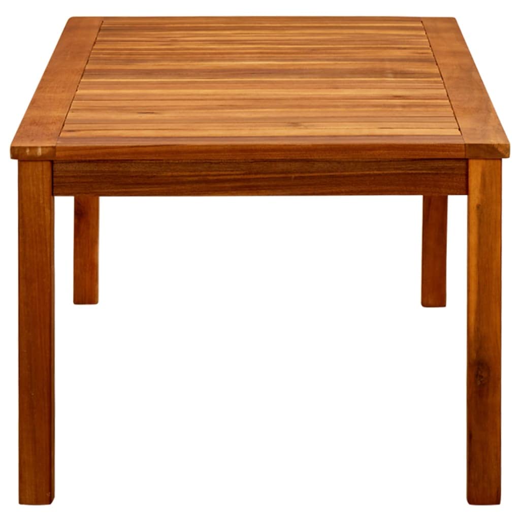 vidaXL Solid Acacia Wood Outdoor Coffee Table with Natural Oil Finish - 43.3