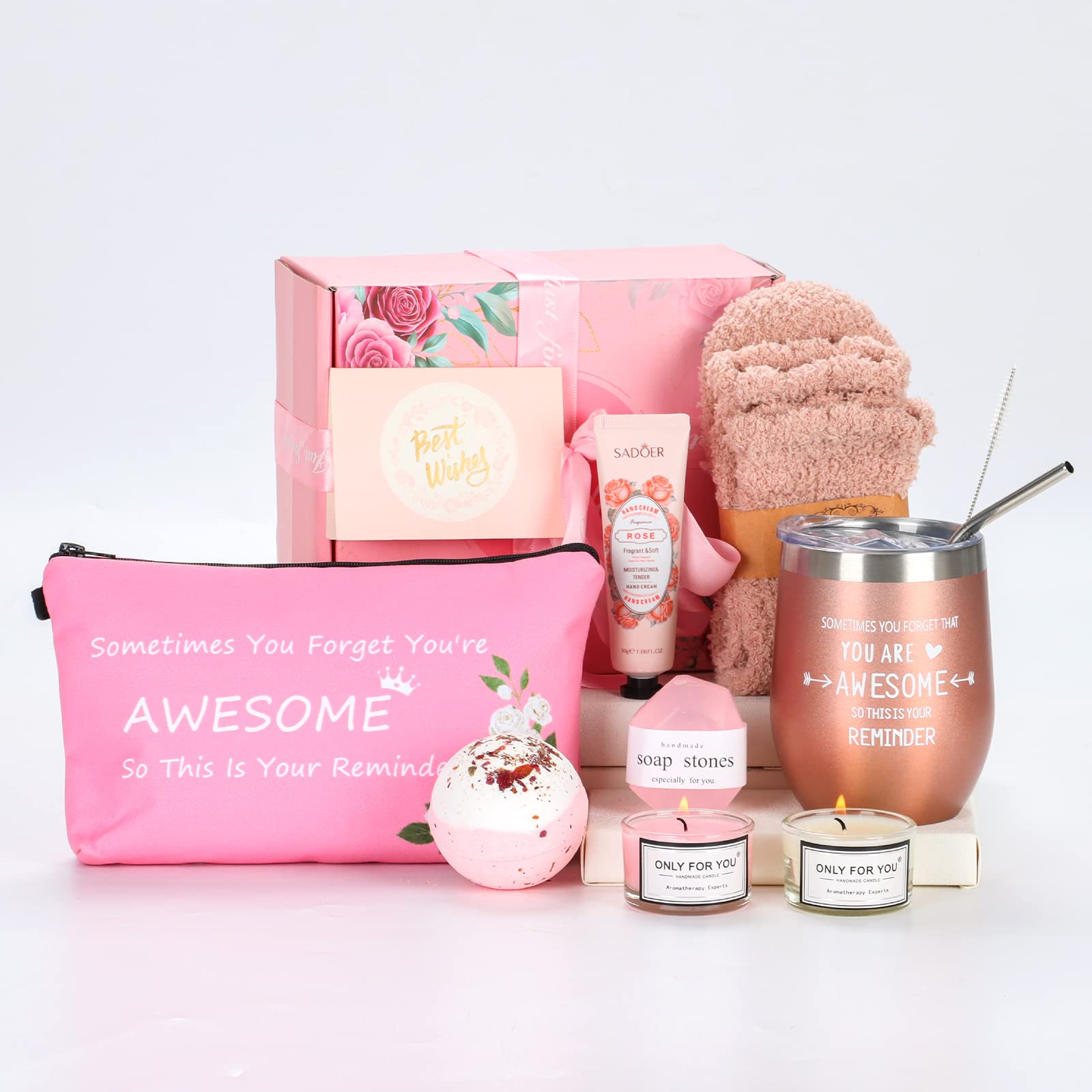 Thoughtful Birthday Gifts for Women - Luxury Spa Gift Baskets for Mom, Best Friend & Post-Surgery Care | Bulk Christmas Present Ideas for Women Who Have Everything | Perfect for Relaxation, Recovery & Special Occasions