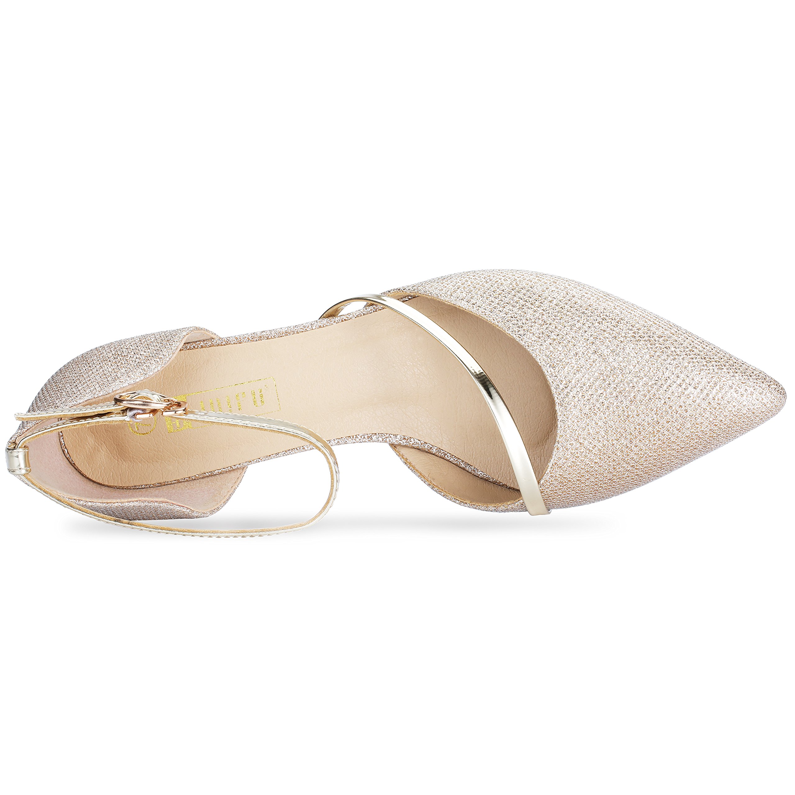 IDIFU Women's IN2 Maxine Low Kitten Heels - Elegant Closed Toe Dress Pumps for Wedding, Evening & Formal Occasions - Perfect for Brides, Prom & Special Events