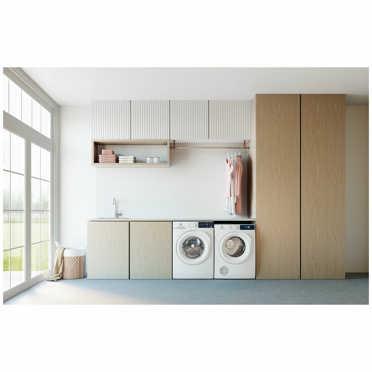 Electrolux EWF7524D3WB 7.5kg Front Load Washing Machine - Energy Efficient, Quiet Operation for Apartments & Small Homes