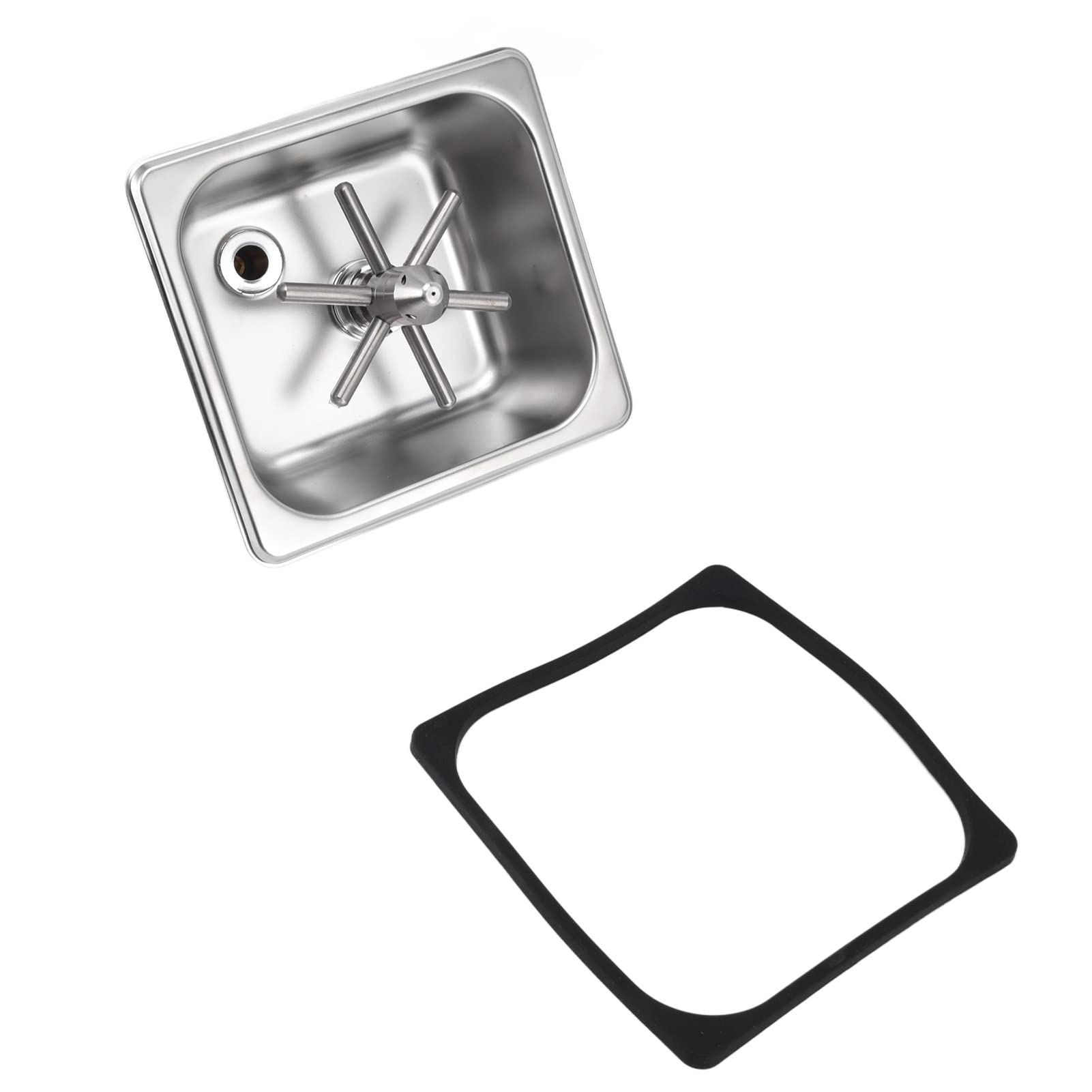 Stainless Steel Glass Rinser for Kitchen Sink - Bar Glass Washer & Cup Cleaner for Home, Hotel, Coffee Shop - Perfect for Washing Wine Glasses, Beer Mugs and Coffee Cups
