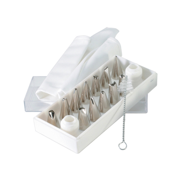 16-Piece Cake Decorating Icing Set - Professional Piping Tips, Bags & Tools for Baking, Cupcakes, Cookies & Desserts - Perfect for Home Bakers & Party Decorations