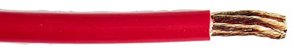 EAST PENN 04606 25-Foot Red Battery Cable for Car, Truck, RV & Marine - Heavy Duty Automotive Jumper Cables with Clamps - Perfect for Emergency Jump Starts & Vehicle Maintenance