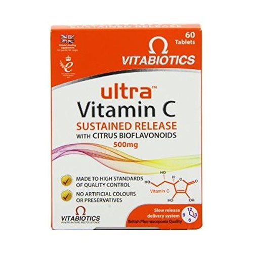 Vitabiotics Ultra Vitamin C Tablets (10 Pack, 60 Tablets Each) - Immune Support, Antioxidant Boost - Great for Daily Wellness & Travel