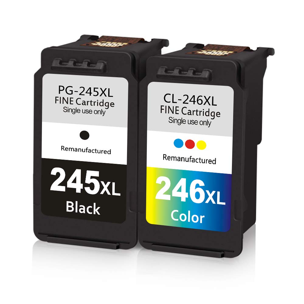Canon PG-245XL CL-246XL Ink Cartridges for Pixma Printers - Home & Office Use