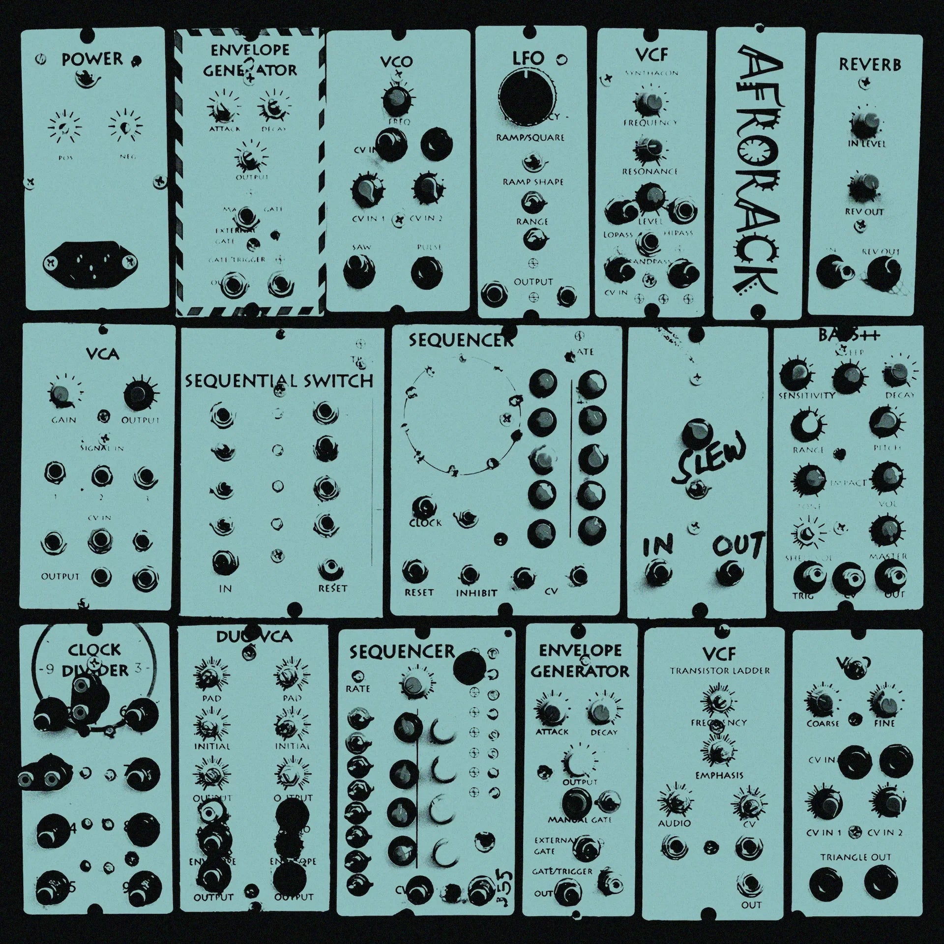 The Afrorack - Premium Modular Synth Rack for Electronic Music Production | Perfect for Studios & Live Performances