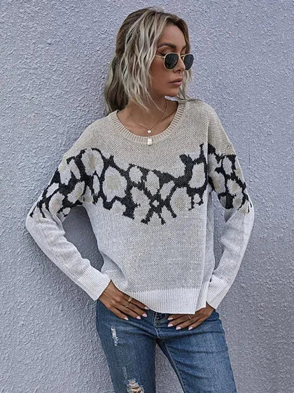 Women's Wild Pattern Pullover Sweatshirt - Trendy Graphic Print Hoodie for Casual Wear, Street Style & Loungewear