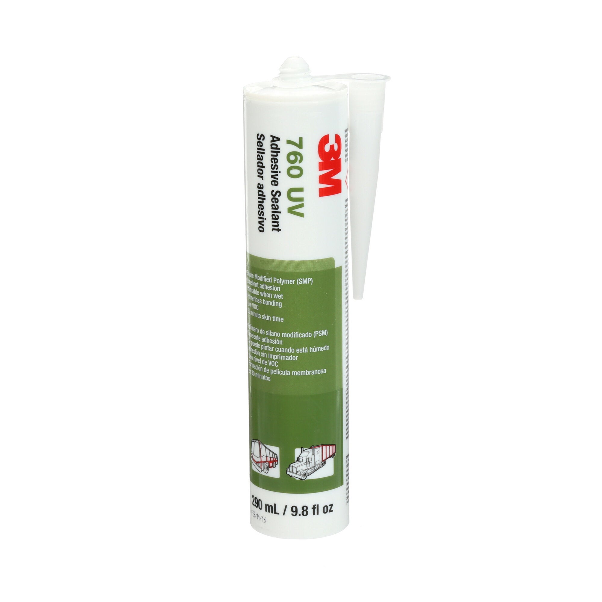 3M Adhesive Sealant 760 UV Gray - 290 mL Cartridge for Automotive, Marine & Industrial Waterproofing & Bonding
