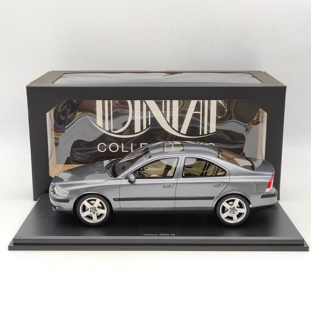 1/18 Scale Volvo S60 R 2003 Grey Metallic Resin Model Car - DNA Collectibles DNA000107 - Perfect for Car Enthusiasts, Collectors & Home Office Decor