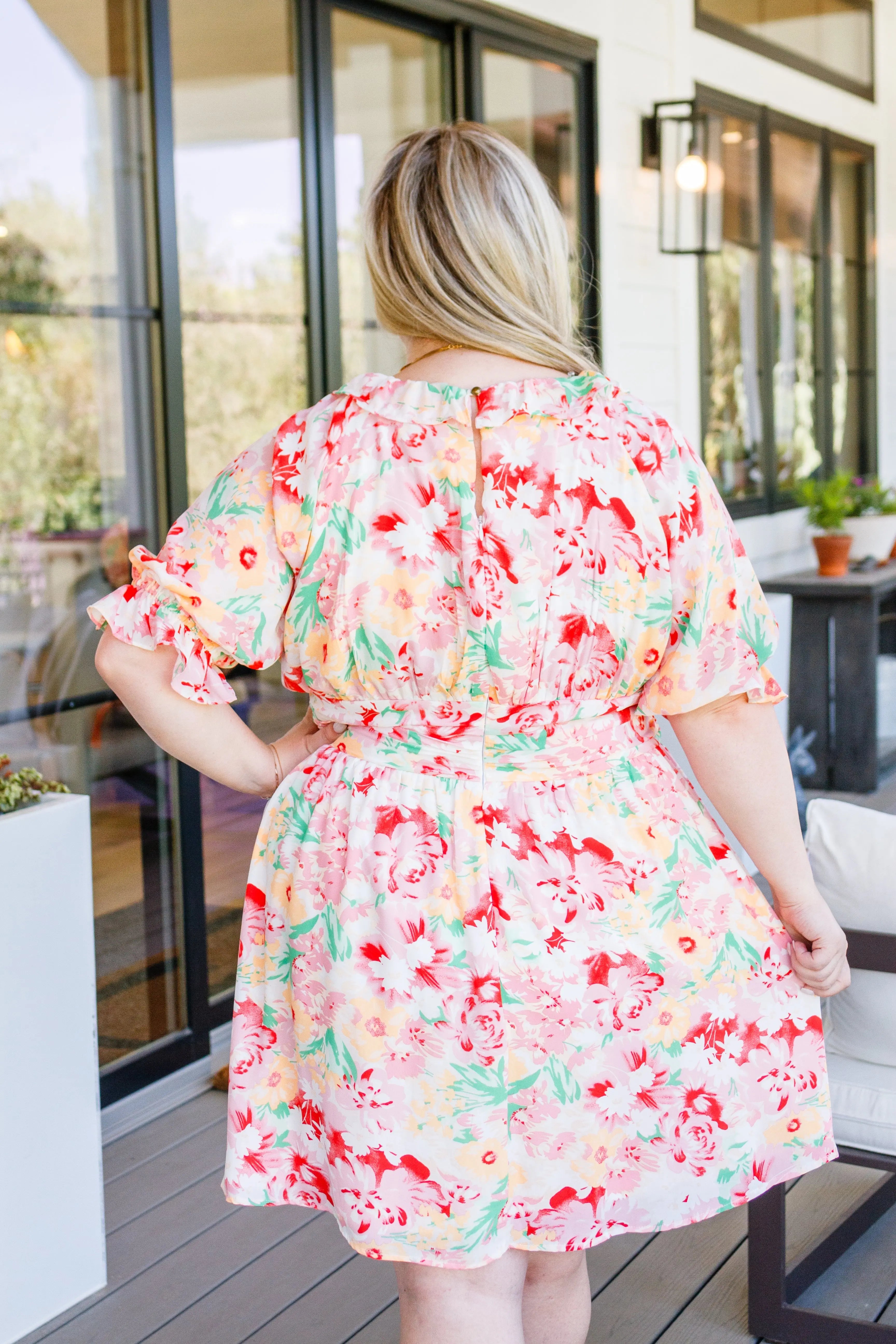 Unit Fancy Free Floral Dress for Women - Summer Boho Maxi Dress with Flowy Sleeves | Perfect for Beach Vacations, Garden Parties & Date Nights