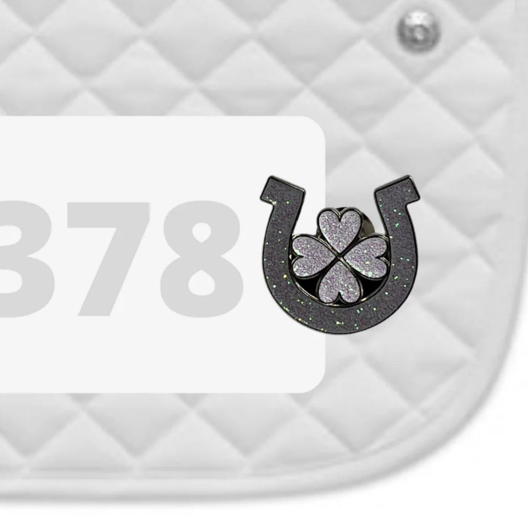 Dubois Cheval Show Number Pin Charms - Pair of Elegant Horse Show Accessories for Equestrian Events & Competitions