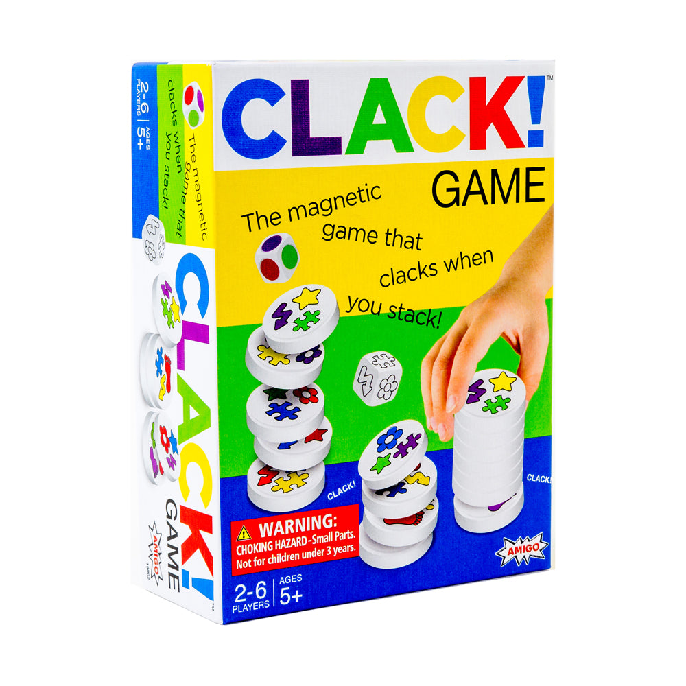 Clack! Magnetic Matching Game by Amigo - Fun Family Board Game for Kids & Adults - Perfect for Travel, Parties & Indoor Activities
