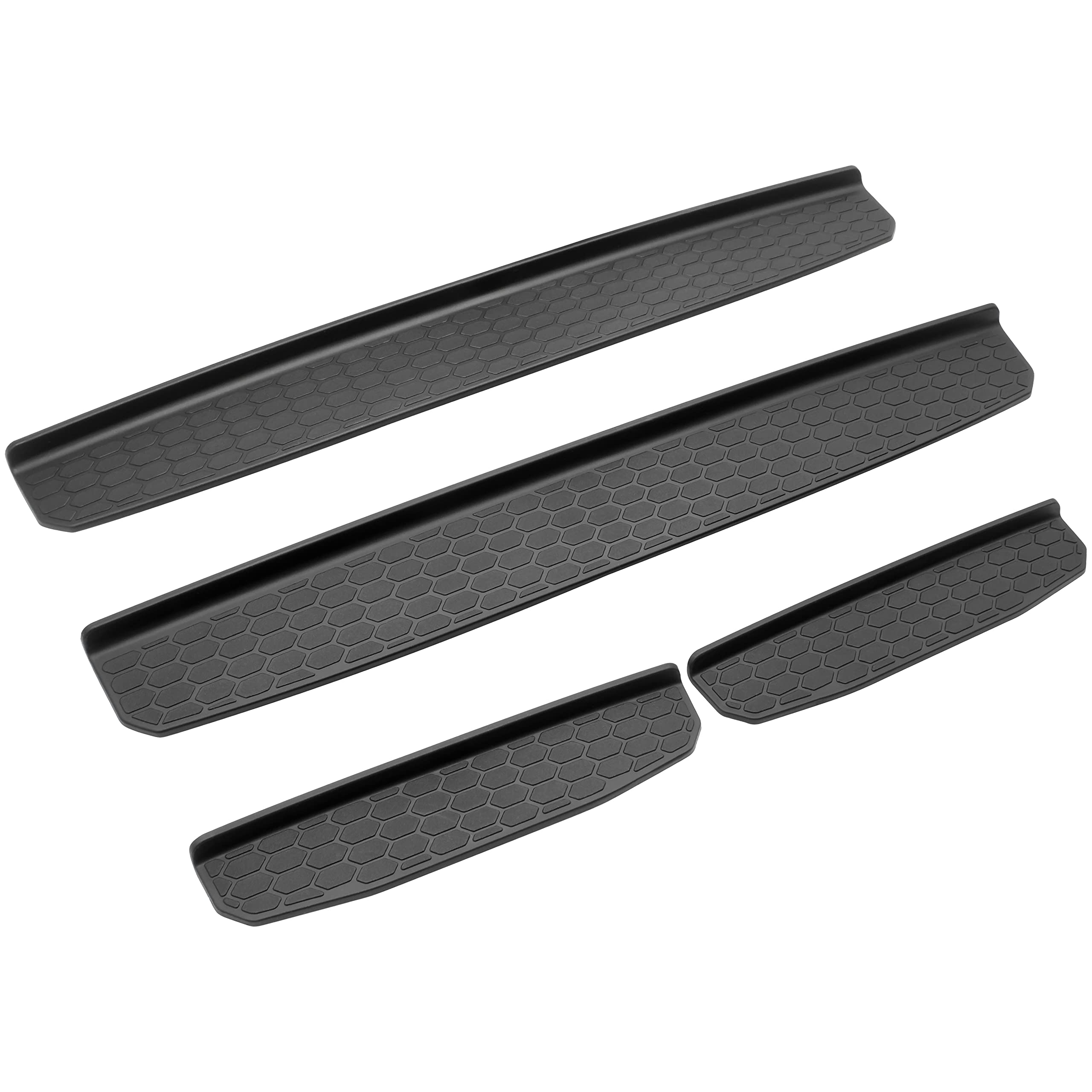 KEWISAUTO 4PCS Door Sill Guards Protectors for Jeep Wrangler JL JLU 2018-2022 & Gladiator JT 2020-2022 - Scratch Resistant Entry Guards & Scuff Plate Covers - Perfect Off-Road Accessories for Adventure & Daily Driving