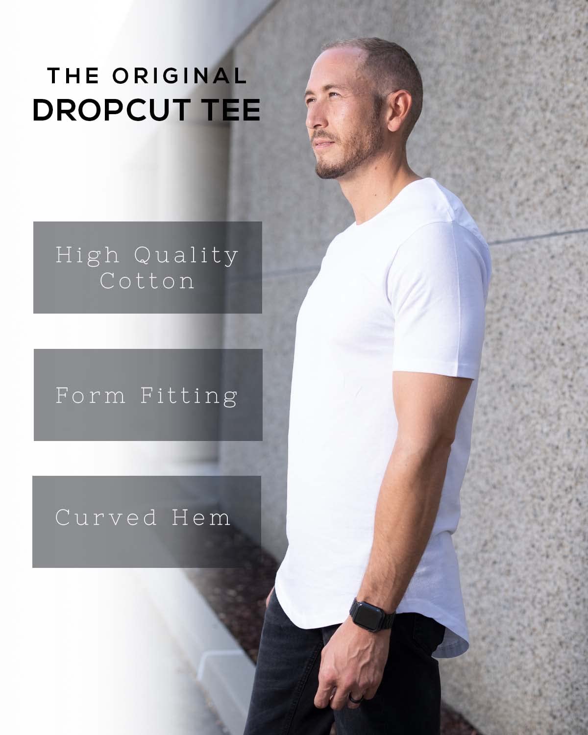 ShirtBANC Men's Dropcut Hipster Shirts 6-Pack Bundle - Long Length Hip Hop T-Shirts for Casual Wear, Street Style & Urban Fashion | Perfect for Everyday Outfits, Music Festivals & Hip Hop Culture