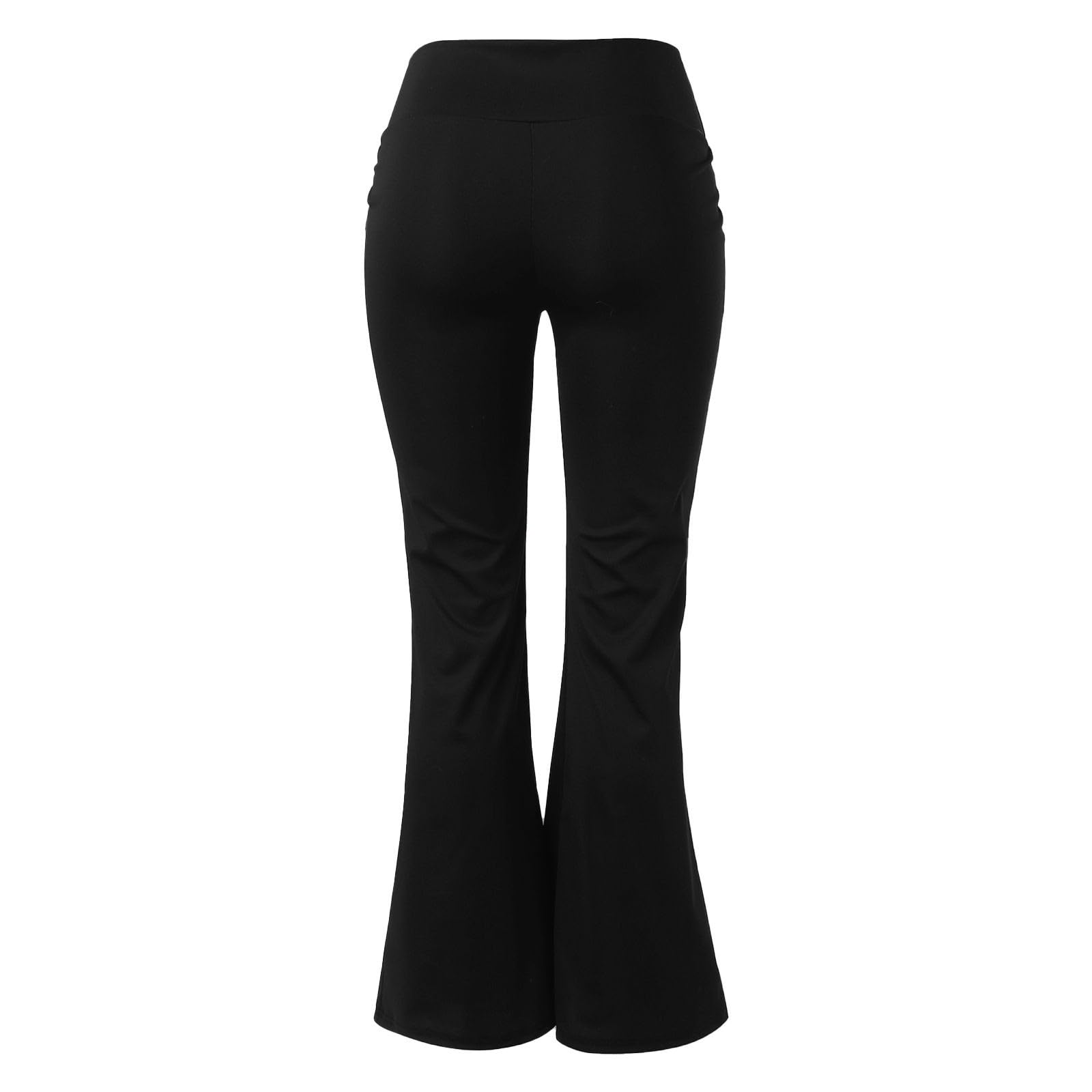 LCMTWX High Waisted Black Flare Yoga Pants for Women - Tummy Control Workout Leggings & Sweatpants | Perfect for Yoga, Gym, Running & Casual Wear