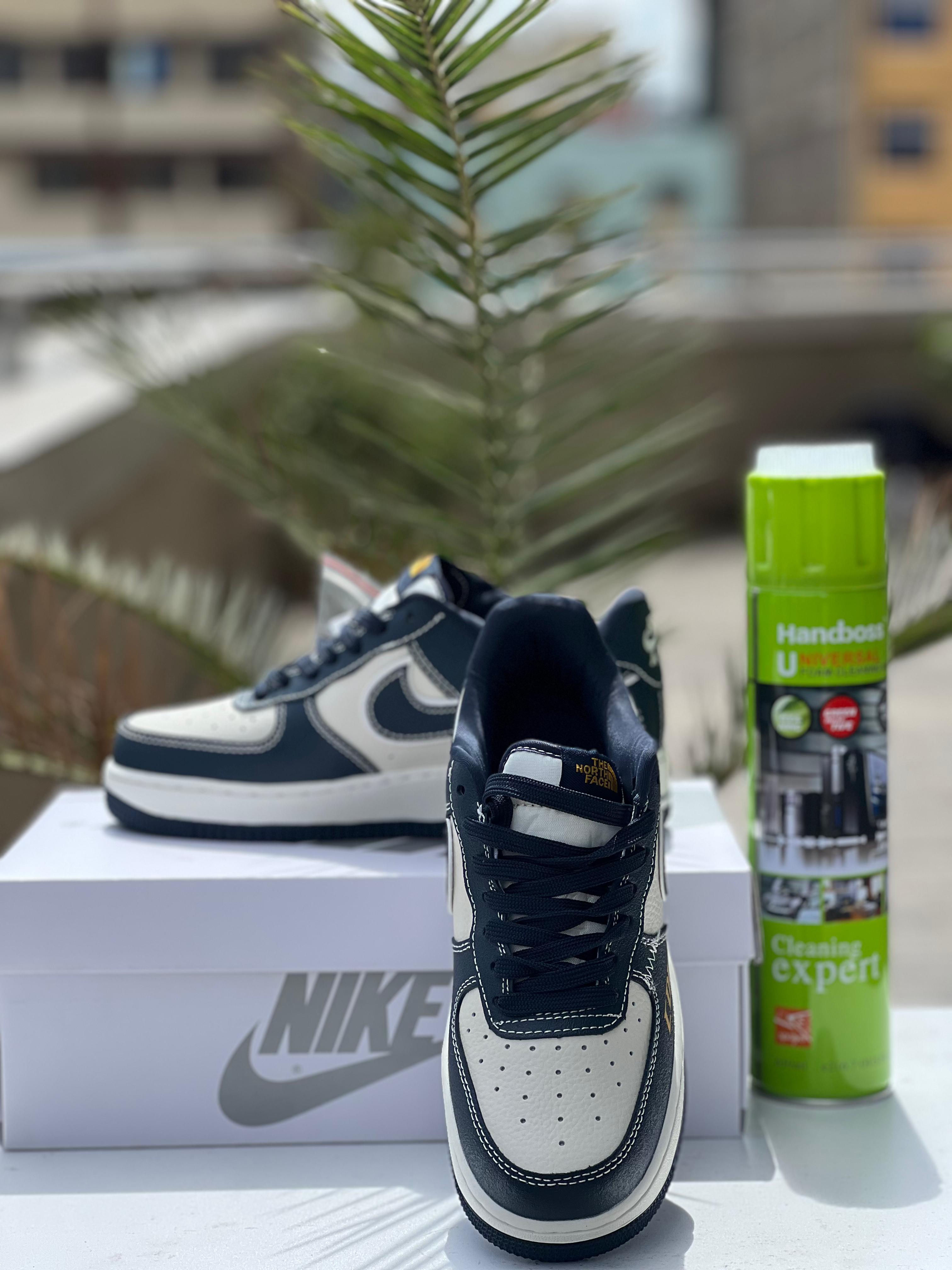 The North Face x Nike Air Force 1 Custom Hiking Sneakers - Waterproof Outdoor Shoes for Men & Women - Perfect for Trail Running, Urban Exploration & Winter Adventures