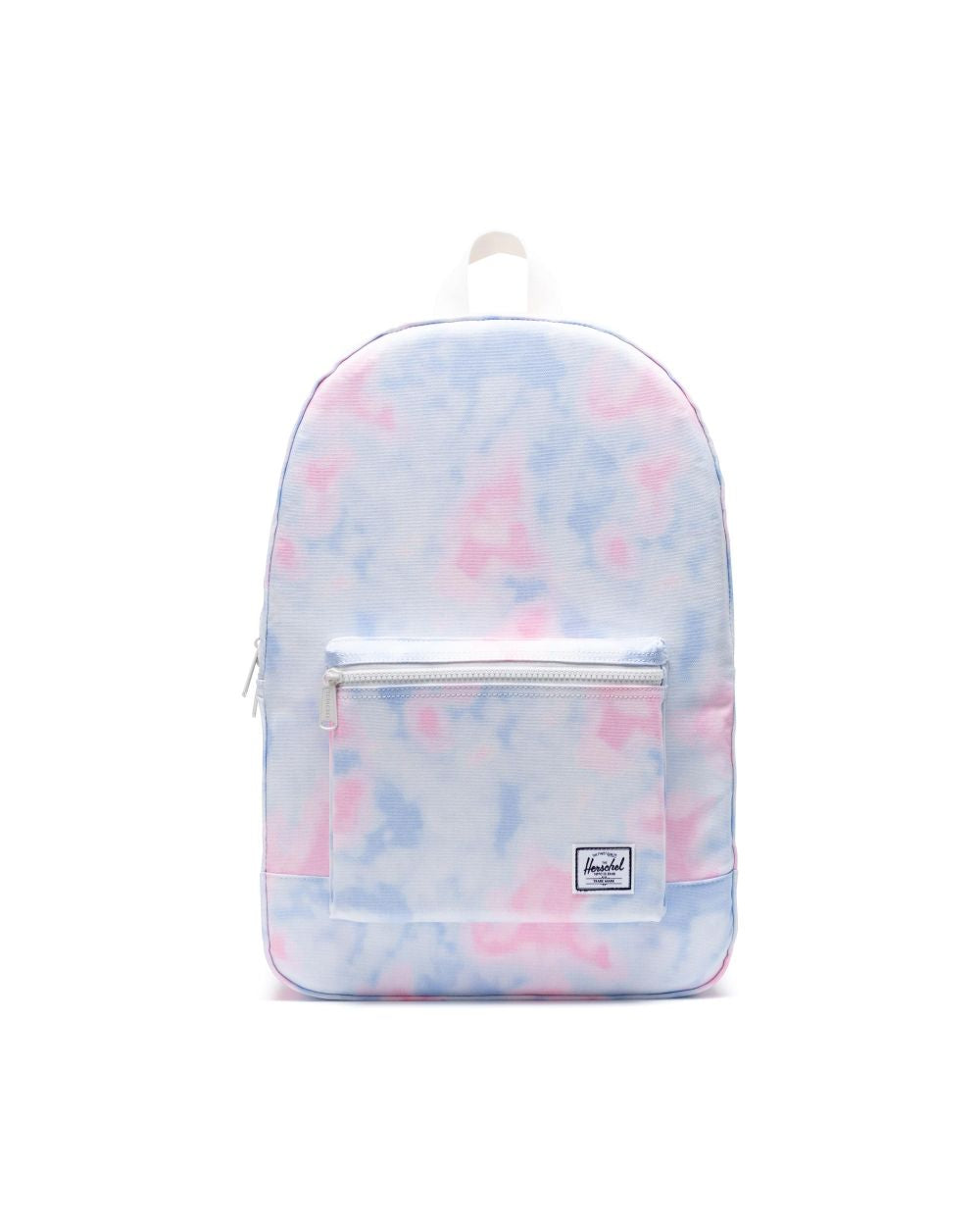 Herschel Supply Co. Daypack Backpack - Tie Dye Print & Blanc De Blanc Colors - Stylish Laptop Bag for College, Travel & Everyday Use