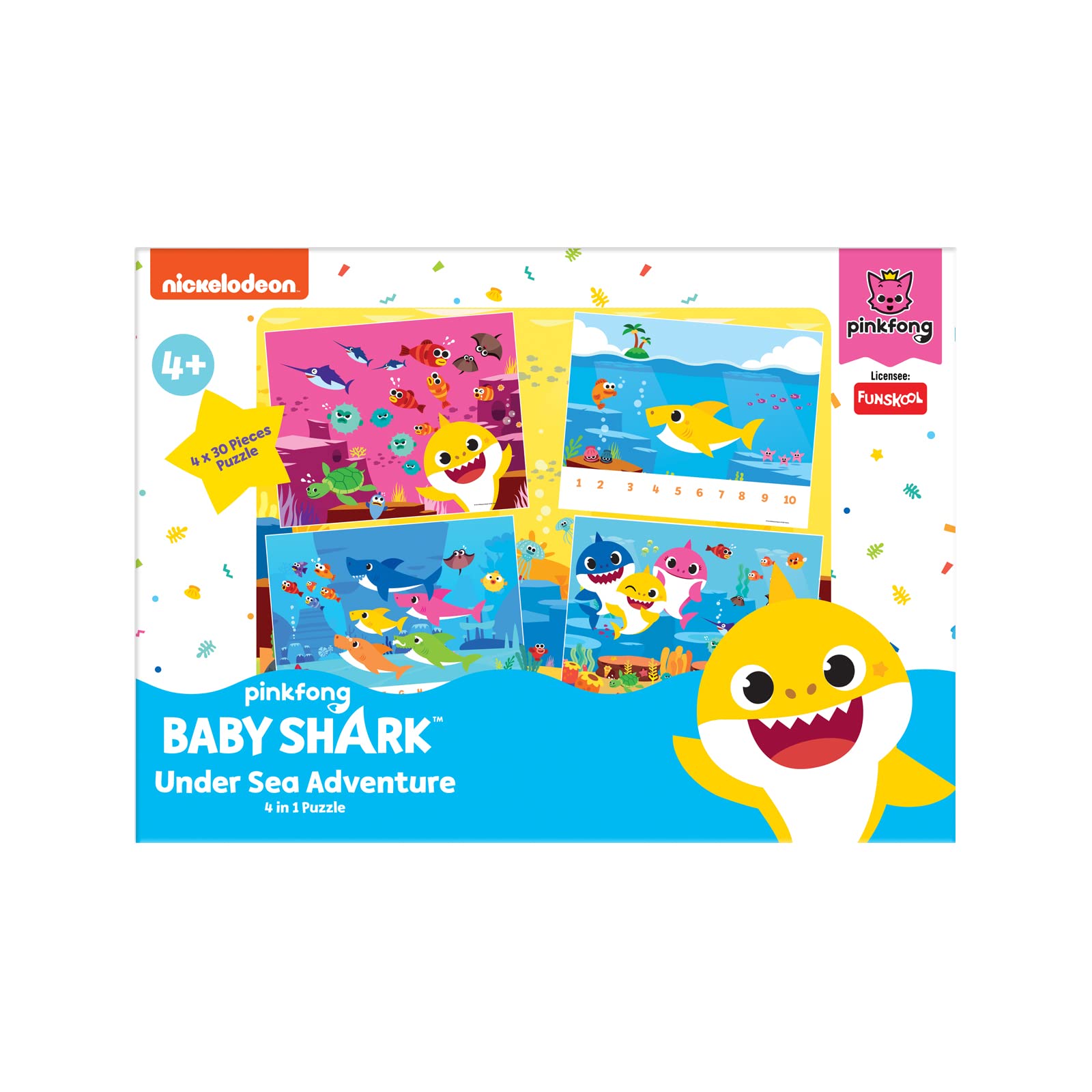 Funskool Baby Shark Under Sea Adventure Puzzle - 120 Piece Educational Toy for Kids Ages 4+ | Ocean Learning Game & Preschool Activity
