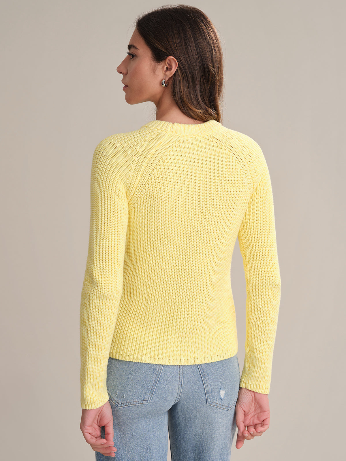 Jane: Women's Crewneck Shaker Stitch Cotton Sweater | Soft Casual Knit Pullover | Perfect for Fall Layering & Cozy Winter Outfits