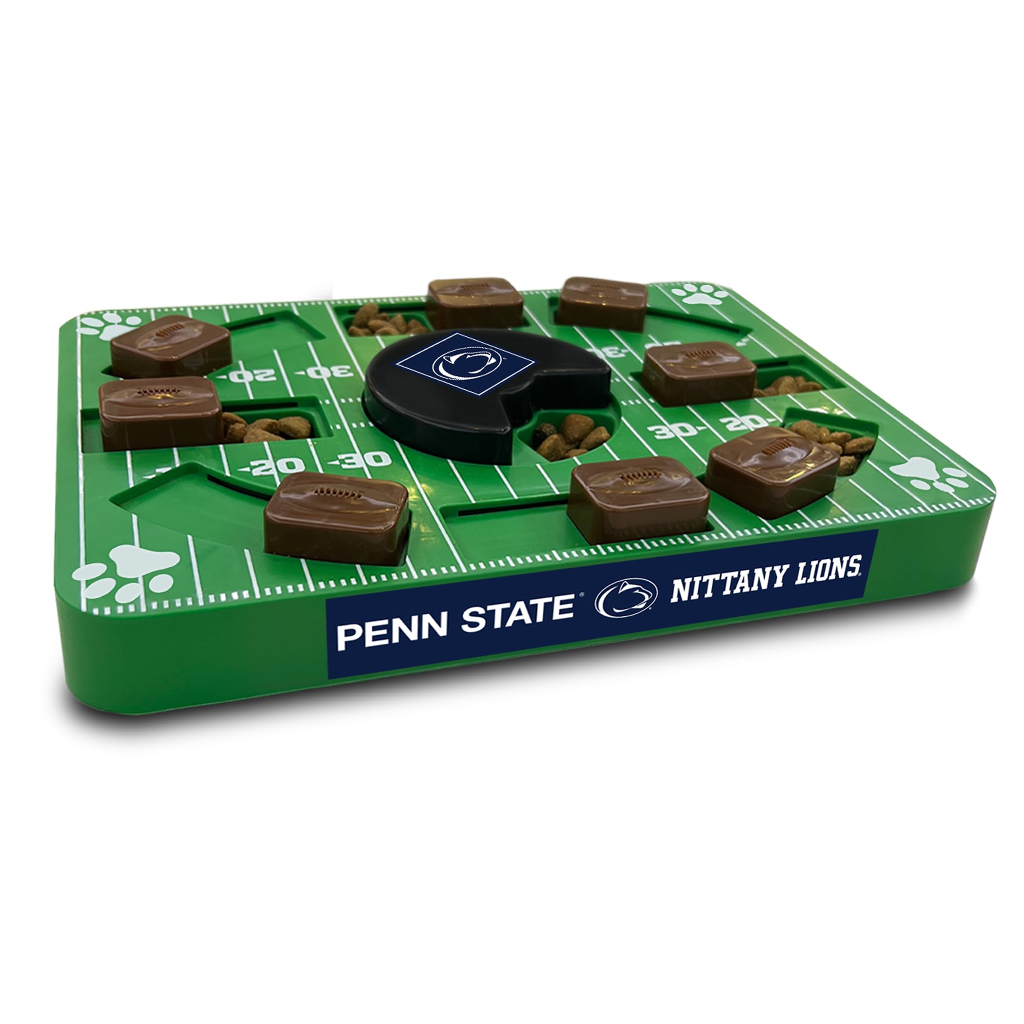 Pets First NCAA Penn State Nittany Lions Interactive Puzzle Dog Toy - Treat Dispensing Slow Feeder for Mental Stimulation - Perfect for Boredom Relief & Training (Great for Labs, Retrievers & Smart Breeds)