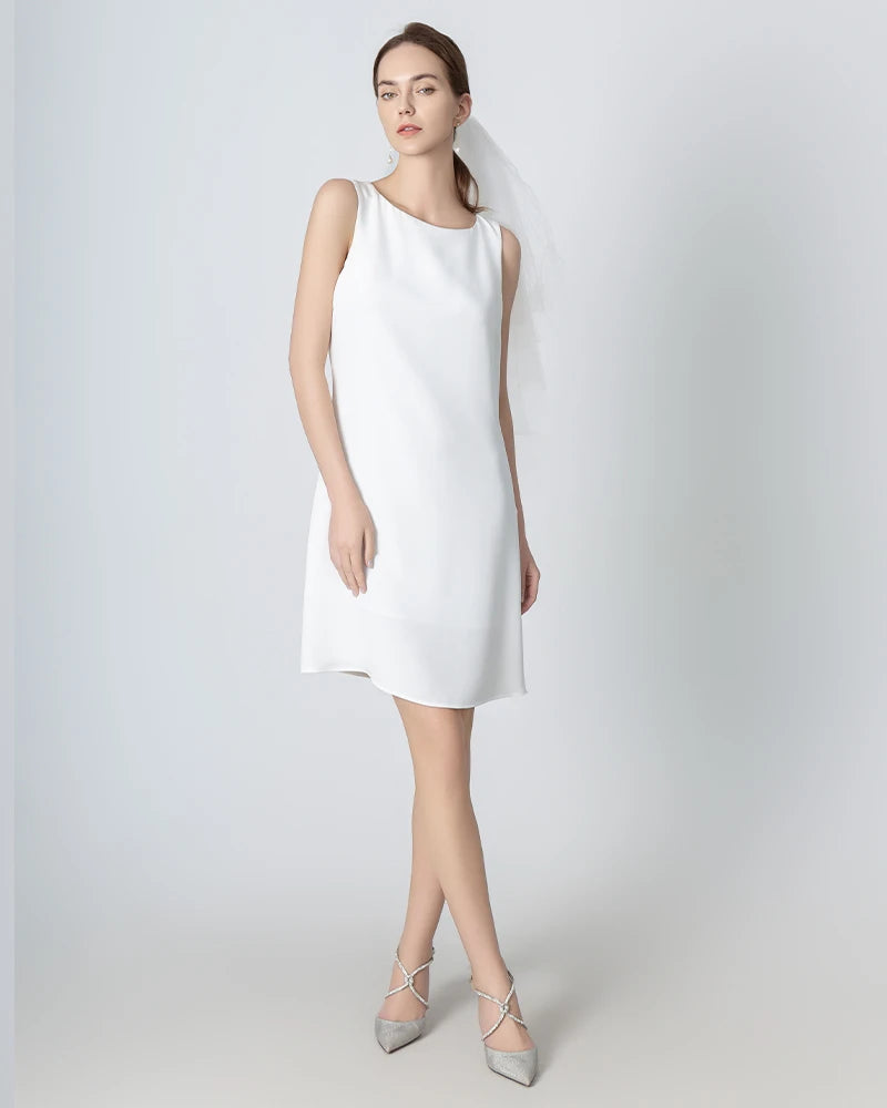 40 Momme A-Line Silk Dress for Women - Elegant & Luxurious Formal Evening Gown - Perfect for Weddings, Parties & Special Occasions