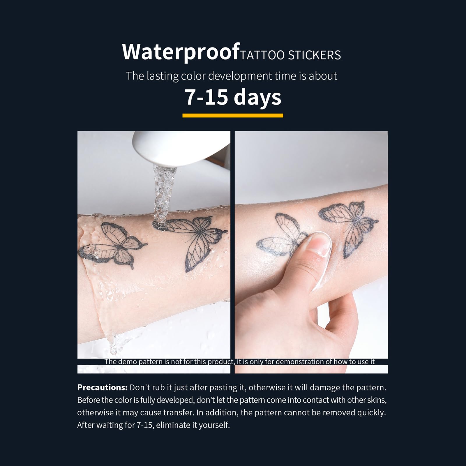30 Sheets 400PCS Temporary Tattoo Stickers - Small Black Floral Herbal Designs for Women, Men & Kids - Perfect for Hands, Fingers & Body Art - Great for Parties, Festivals & DIY Projects