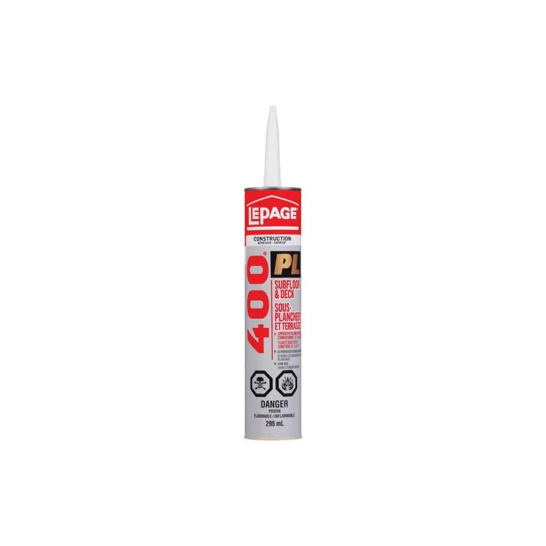 PL® 400 Premium Subfloor & Deck Adhesive - Heavy Duty Construction Glue for Wood, Plywood & OSB - Perfect for Flooring, Decking & Home Renovation Projects