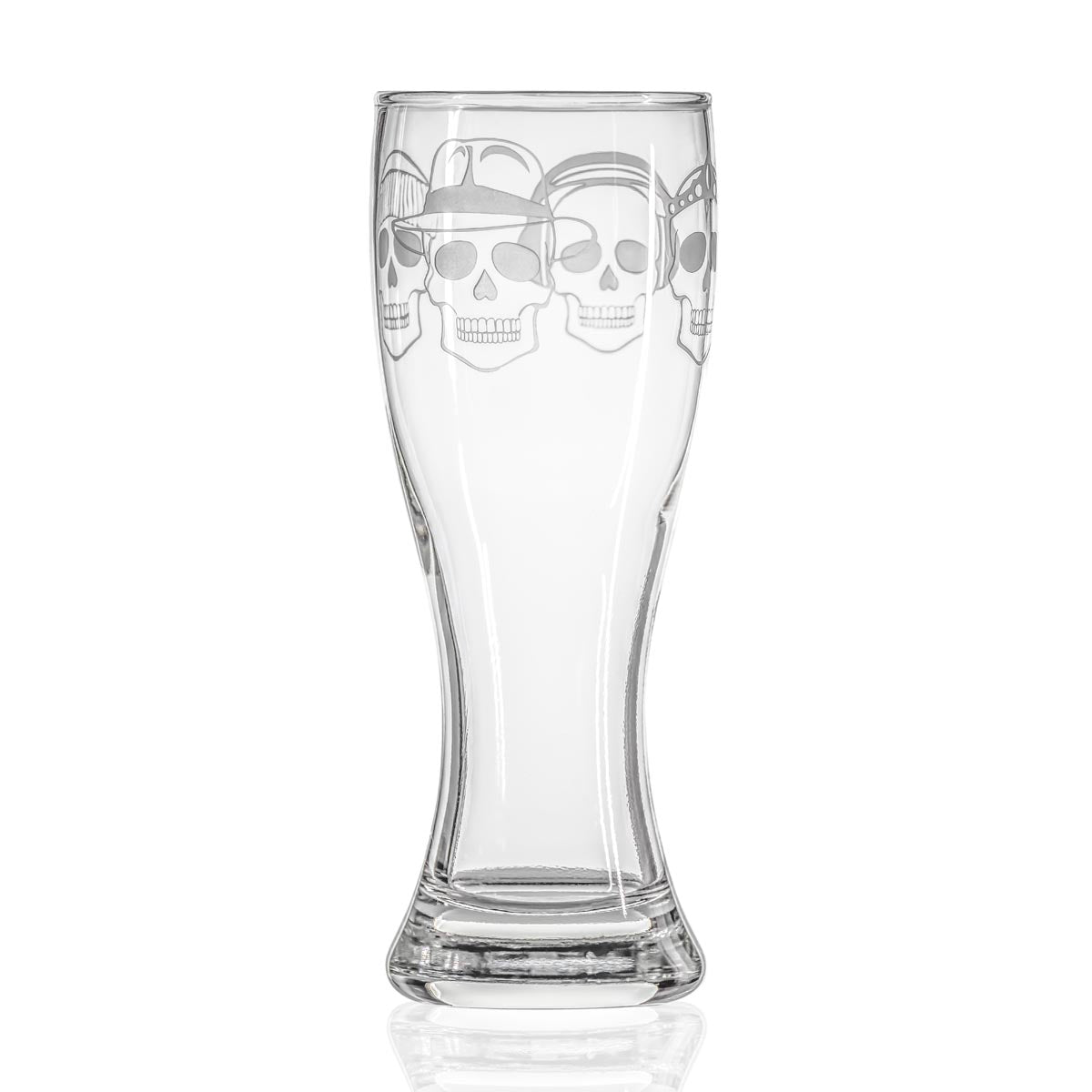 Numbskulls 20oz Large Beer Pilsner Glass Set of 2 - Perfect for Home Brewing, Parties, and Gift Giving - Heavy Duty Crystal Clear Drinking Glasses for Lager, Ale, and Craft Beer Enthusiasts
