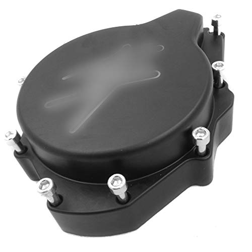 HTTMT MT054 Motorcycle Engine Stator Cover - Compatible with Suzuki GSXR1300 Hayabusa 1999-2020 (Black, Left Side) | Durable Replacement Part for Engine Protection & Off-Road Riding