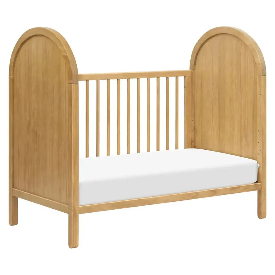 Babyletto Bondi 3-in-1 Convertible Crib in Honey - Modern Nursery Furniture for Newborn to Toddler | Perfect for Small Spaces & Gender-Neutral Nursery Decor