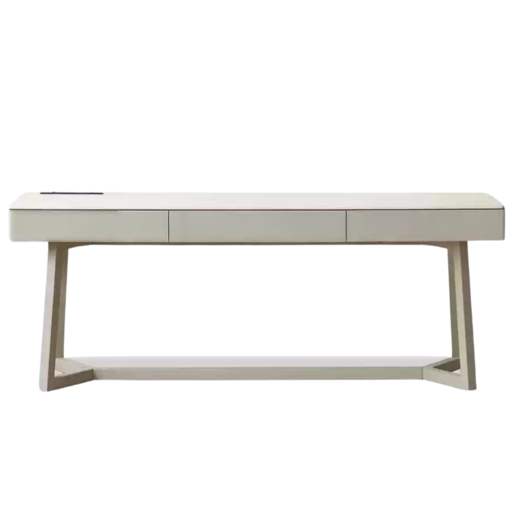 Solid Oak Wood Desk with Drawer - Warm & Elegant Writing Table for Home Office, Study Room or Library - Durable Wooden Workstation for Professionals & Students