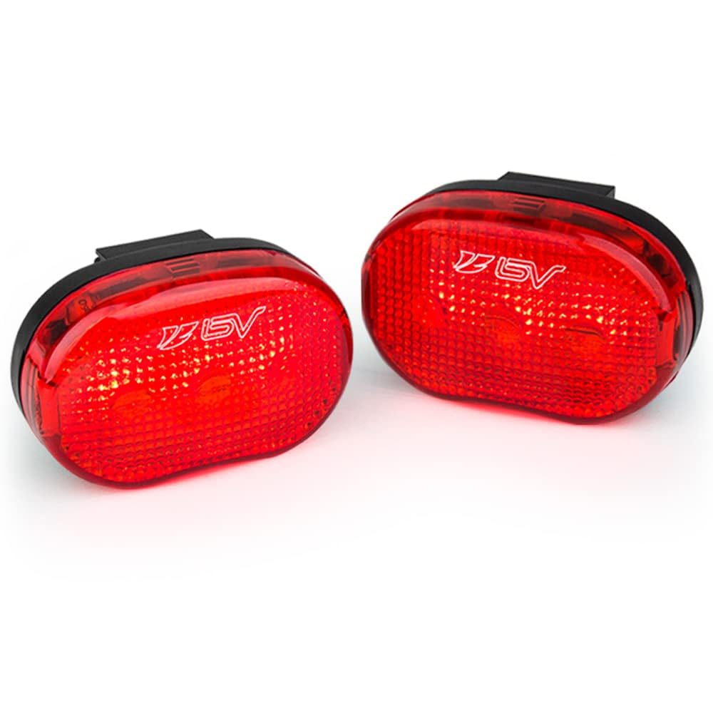BV LED Bike Lights for Night Riding - Rechargeable & Battery Powered Bicycle Tail Light - Weather Resistant Rear Bike Light Visible Up to 1500ft - Perfect for Commuting, Mountain Biking & Road Cycling Safety