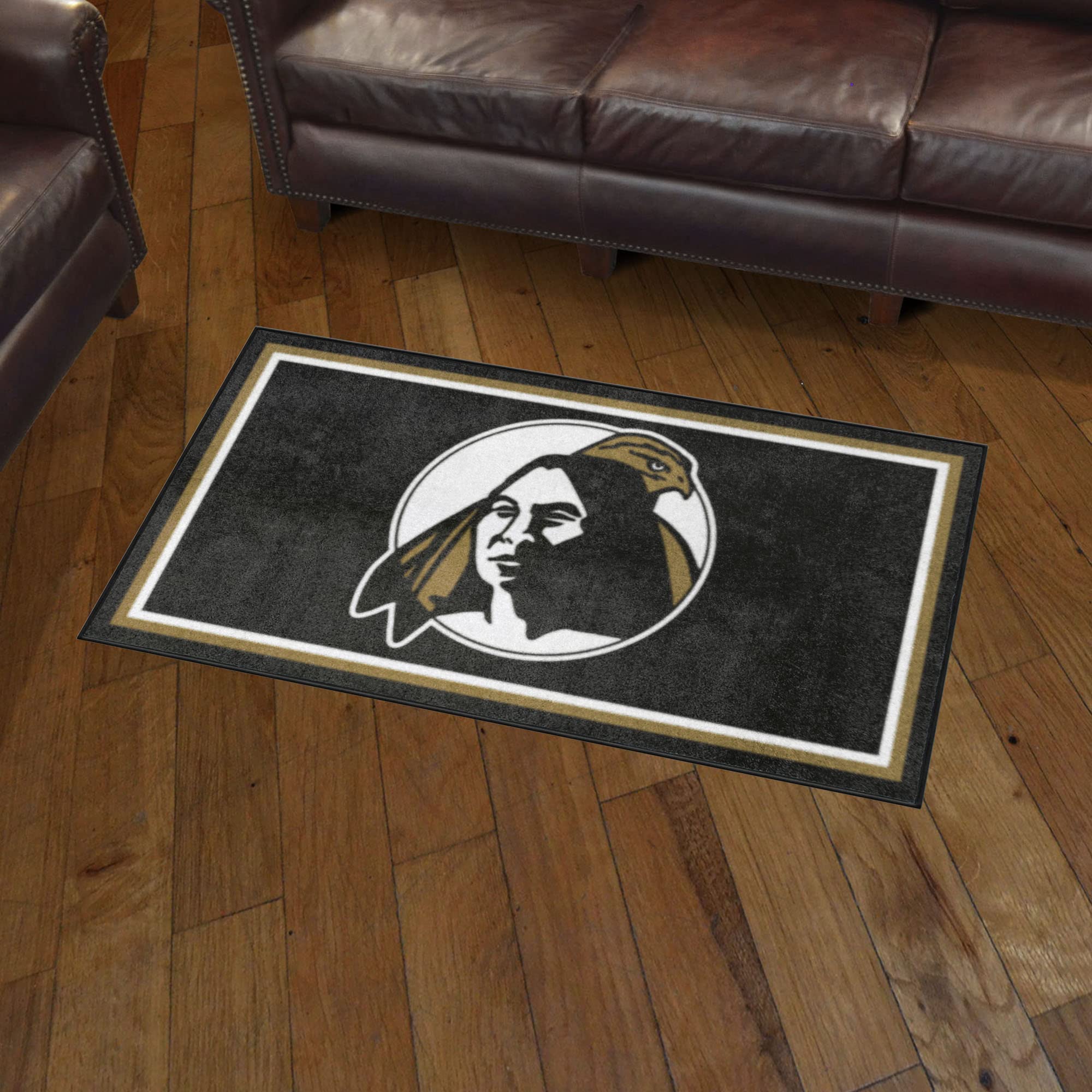 FANMATS 28240 NCAA UNC Pembroke Braves 3ft x 5ft Plush Area Rug - Soft Sports Fan Carpet for Living Room, Bedroom Decor & Game Day Tailgating Mat | Durable College Team Floor Covering