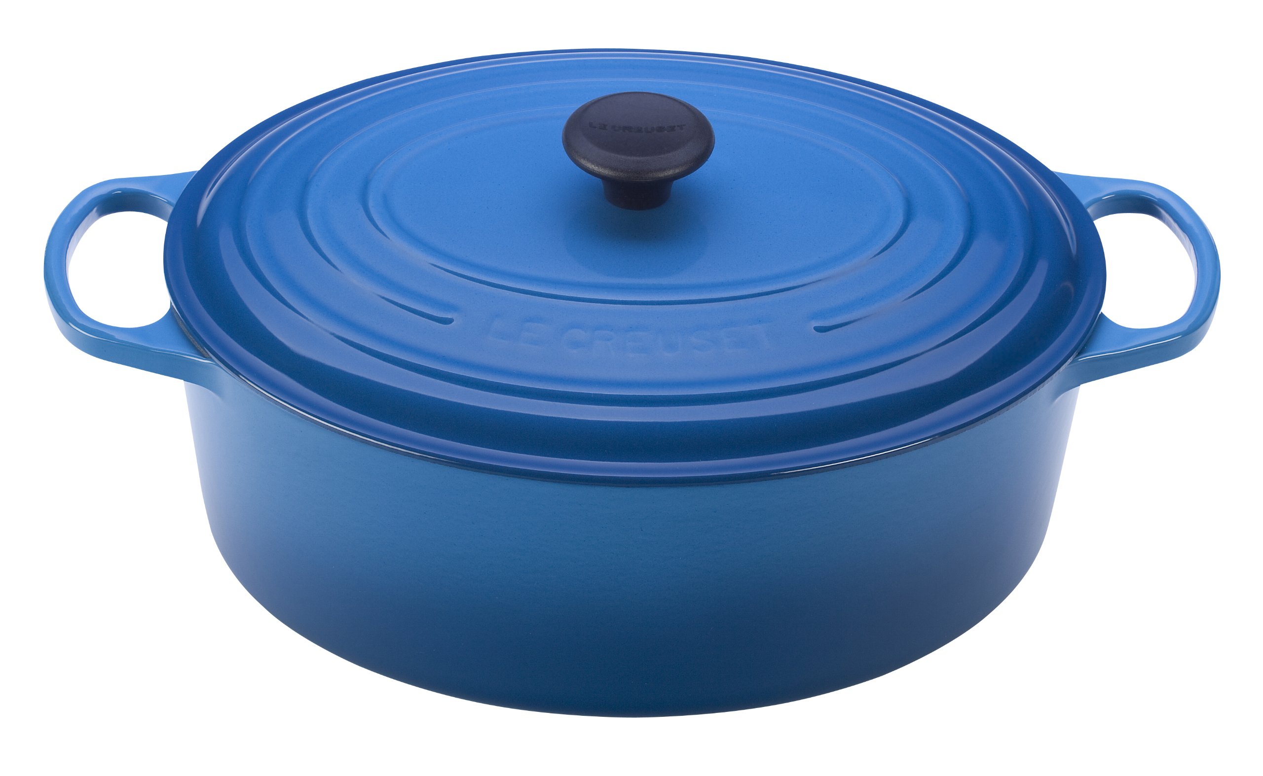 Le Creuset Signature Enameled Cast Iron Oval Dutch Oven 9.5 Quart - Marseille Blue - Premium Cookware for Braising, Roasting & Baking - Perfect for Family Dinners & Entertaining