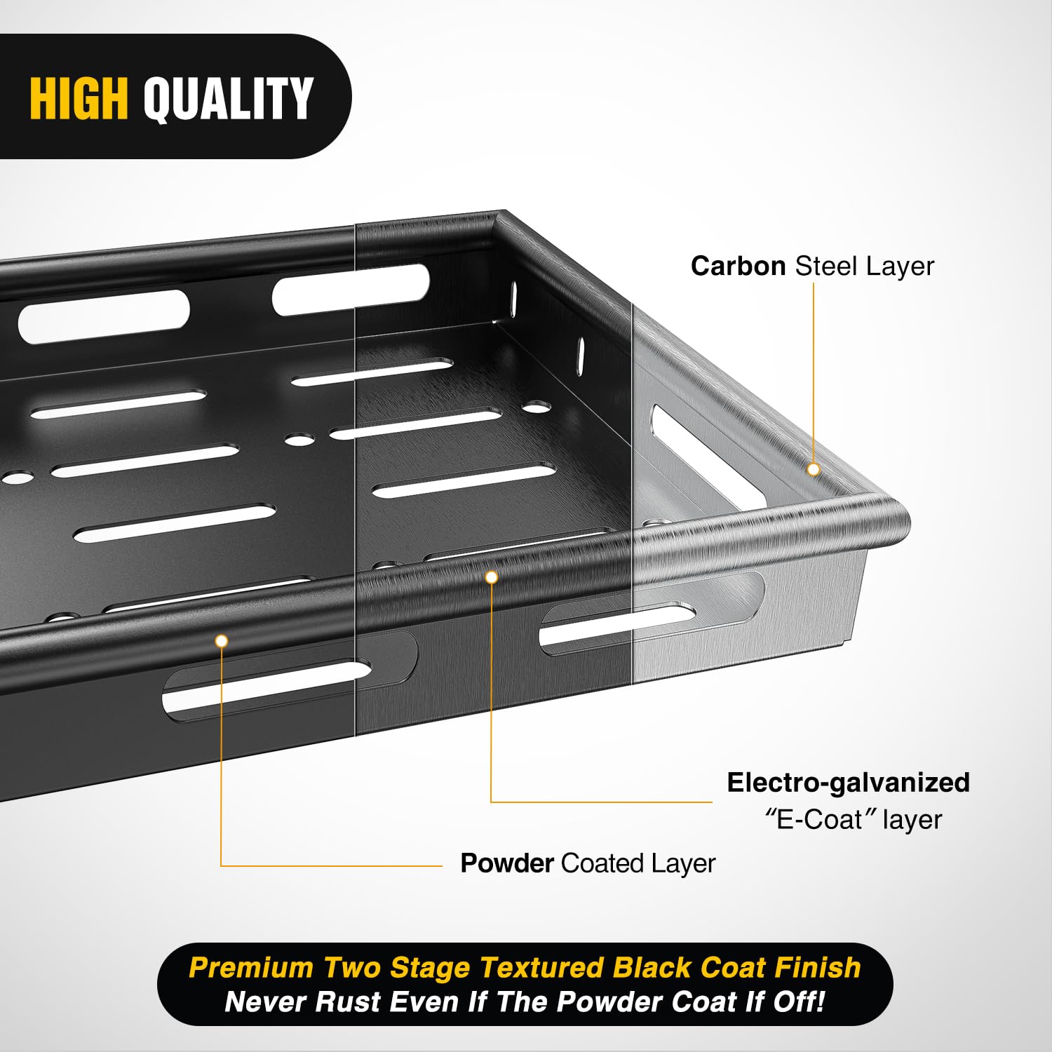 Nilight Interior Storage Rear Trunk Cargo Rack Basket Tray for 2007-2025 Jeep Wrangler JK JKU & JL JLU Unlimited 4-Door Hardtops - Heavy Duty Luggage Carrier Organizer for SUV Off-Road Camping Travel Accessories