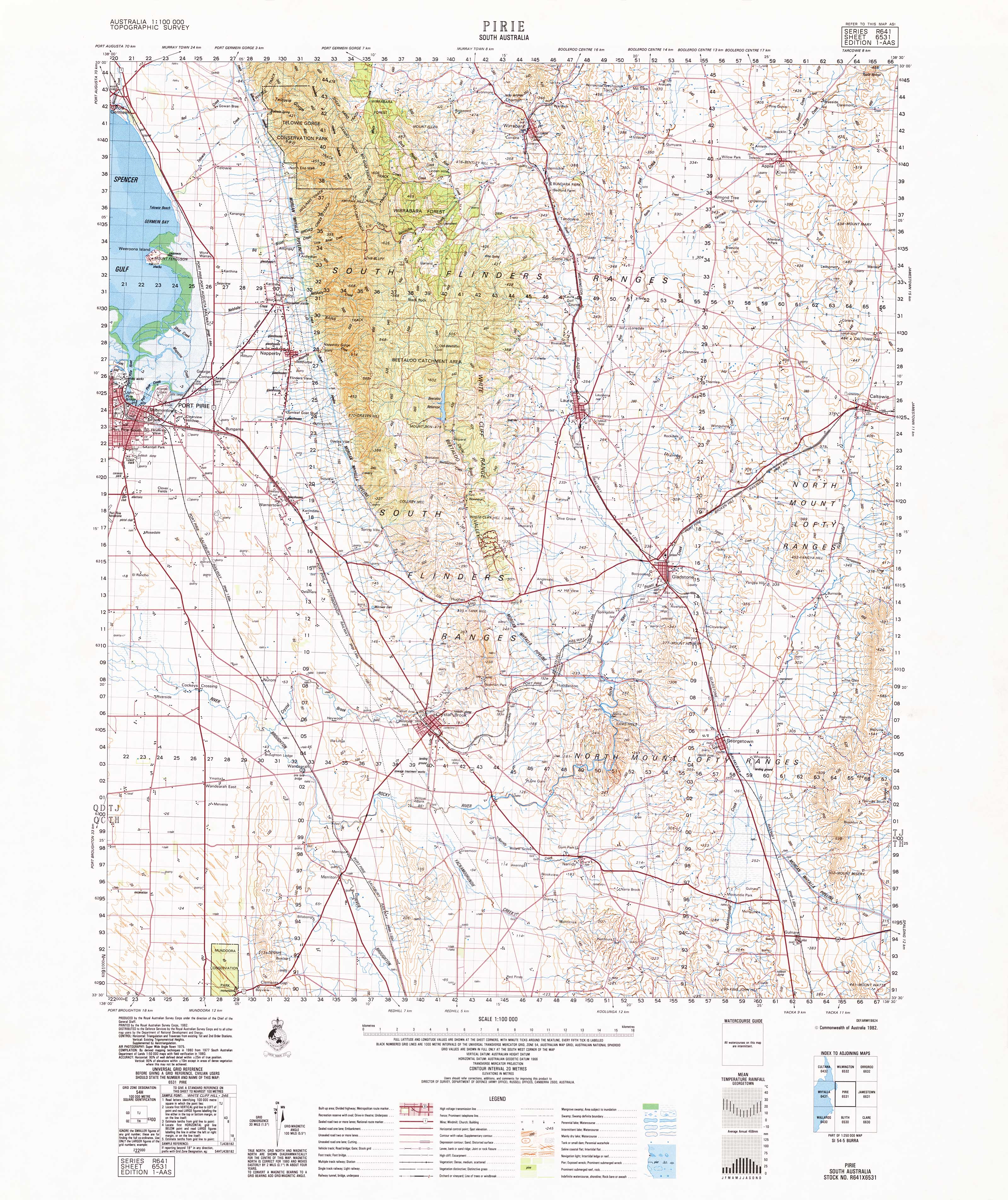 6531 Pirie 1:100,000 Scale Topographic Map - Detailed Hiking, Camping & Outdoor Adventure Navigation for USA