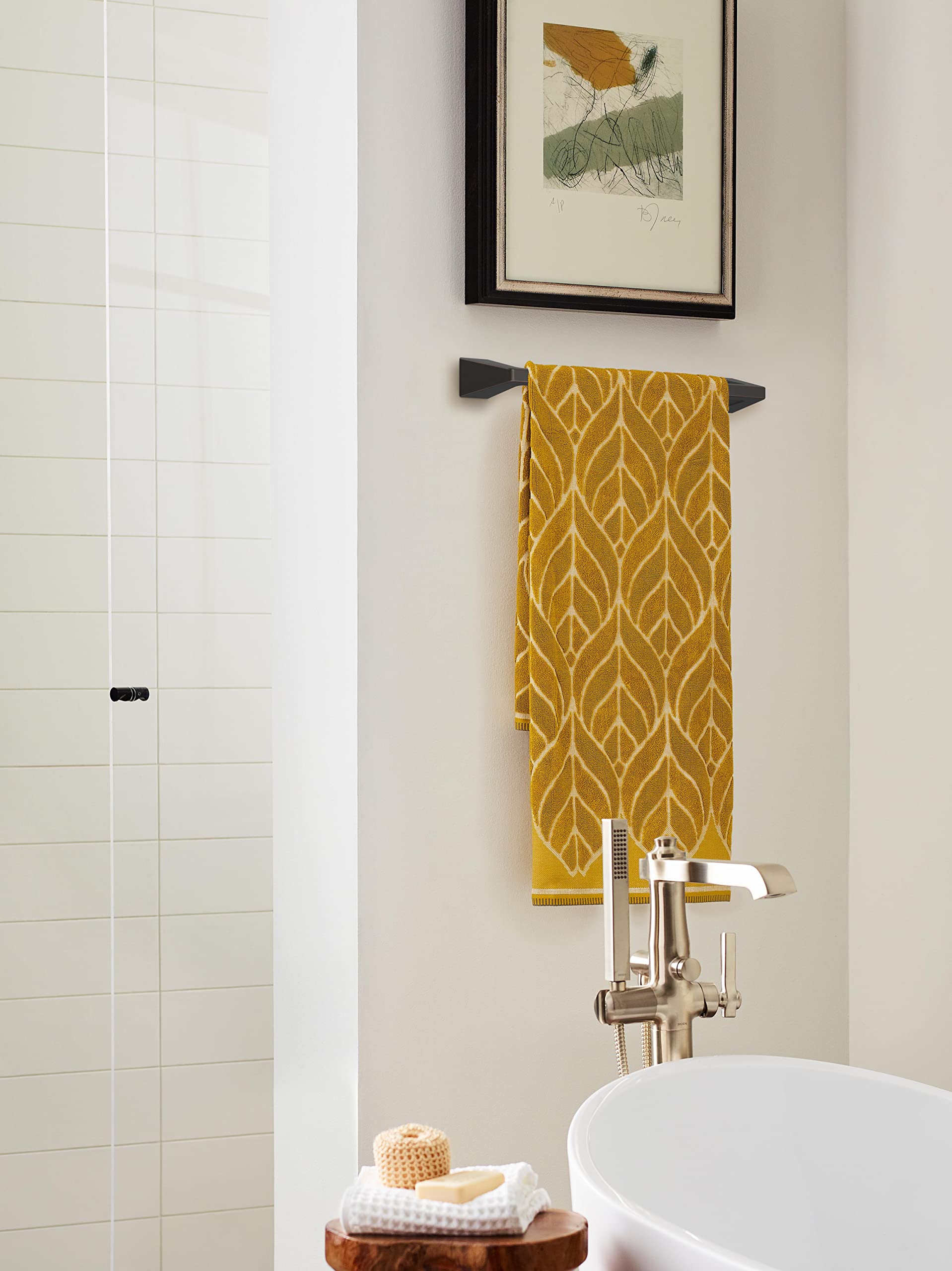 Amerock BH36003ORB Oil Rubbed Bronze 18-Inch Towel Bar - Elegant Bathroom Towel Rack & Holder for Bath Accessories | Perfect for Bathrooms, Powder Rooms & Spa Retreats