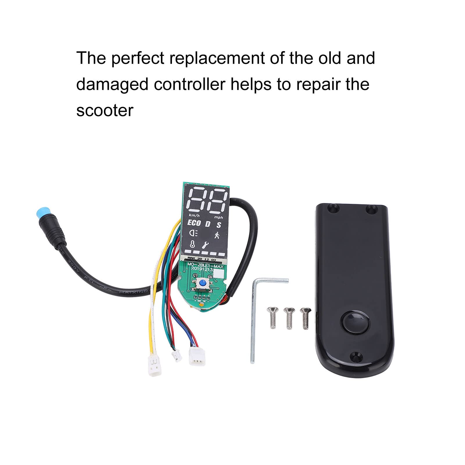 MAX G30 Electric Scooter Dashboard Protective Cover Assembly with Bluetooth Digital Display - Includes Screw & Wrench Kit | Weatherproof & Shockproof for Commuting, Outdoor Riding & Urban Travel