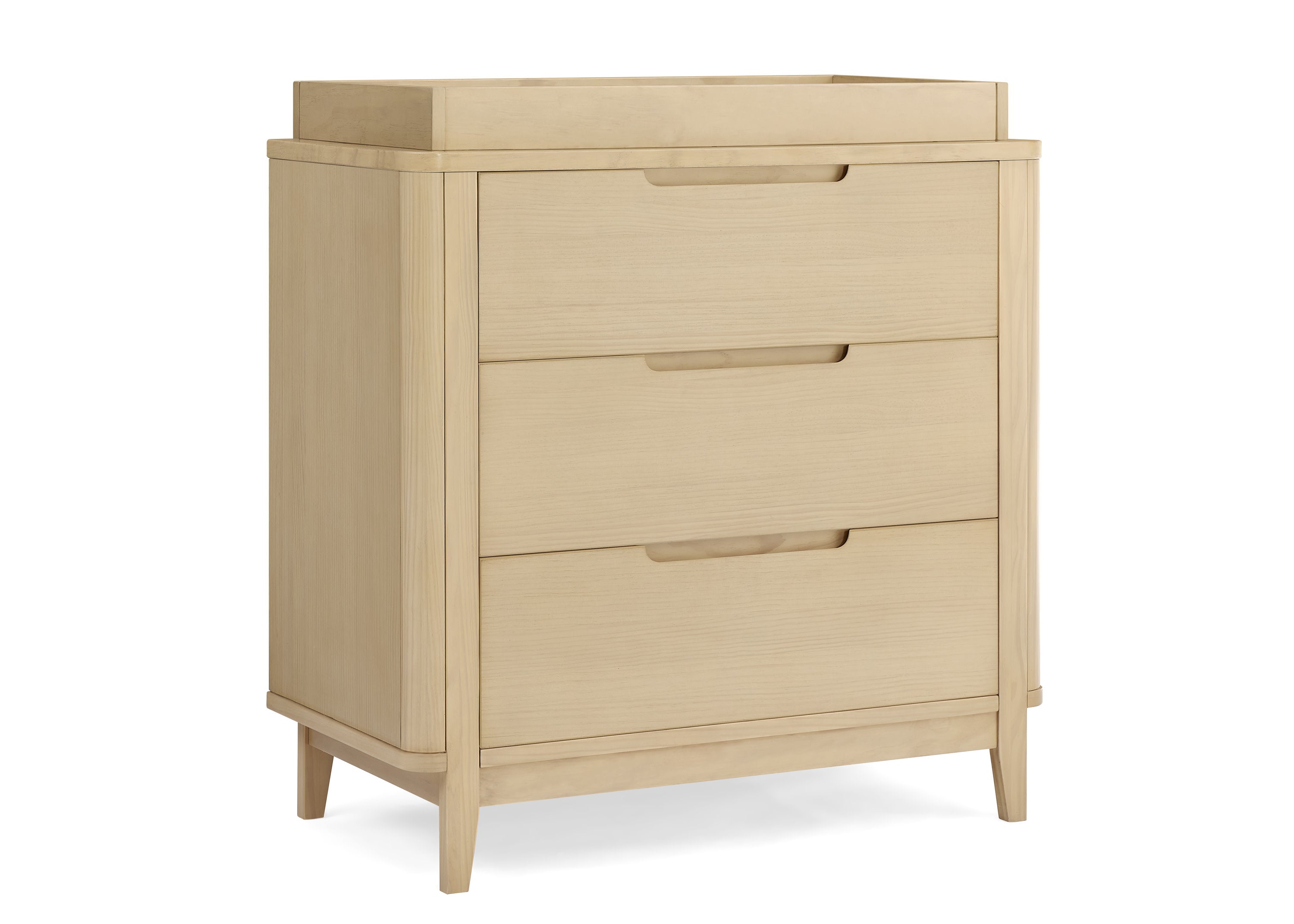 Noah 3 Drawer Dresser with Changing Top & Interlocking Drawers - Nursery Storage Solution for Baby Clothes, Diapers & Essentials | Perfect for Newborns & Toddlers