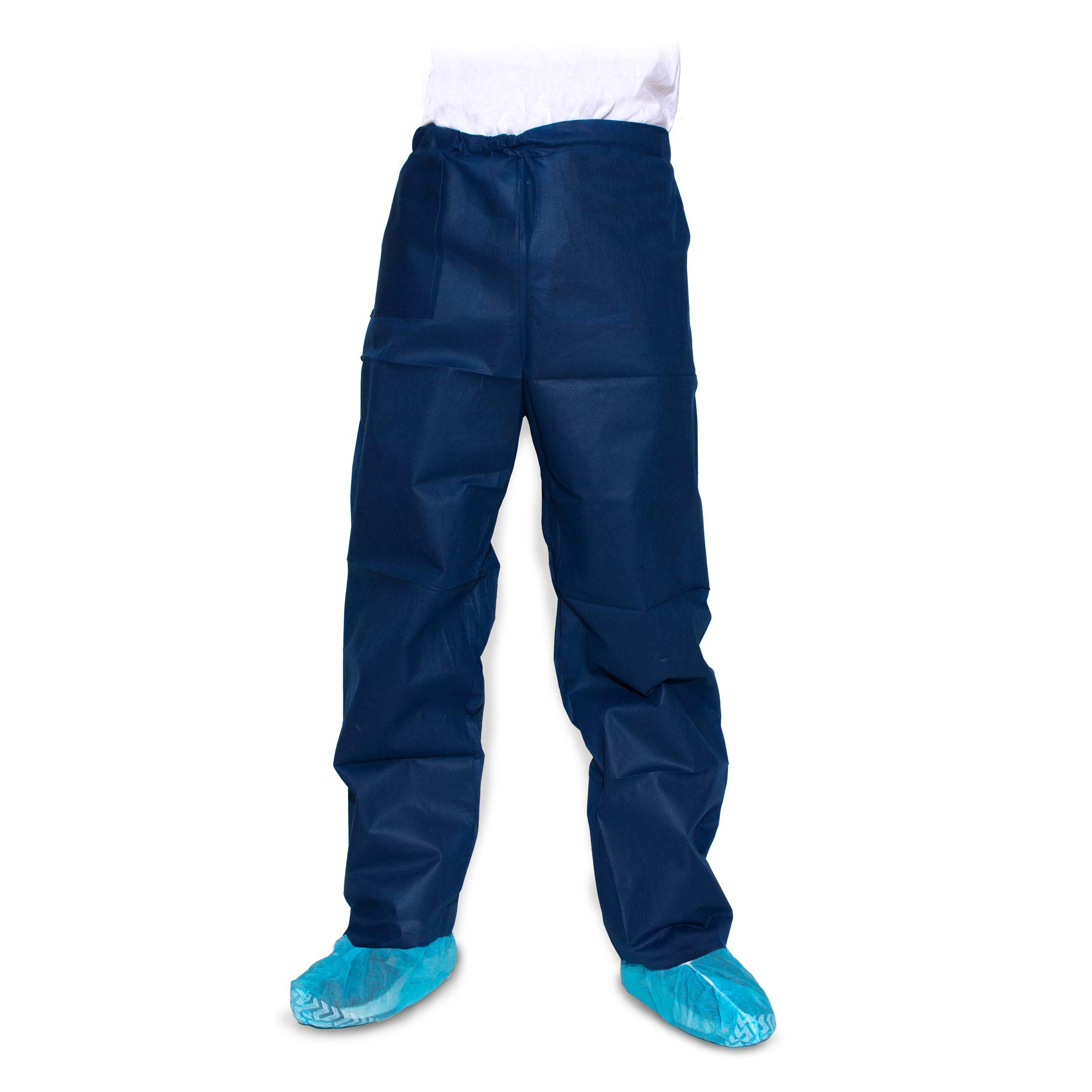 DUKAL 380S Disposable Scrub Pants Dark Blue Small - Pack of 50 | Medical Scrubs for Nurses, Doctors & Healthcare Professionals | Ideal for Hospitals, Clinics & Surgical Use