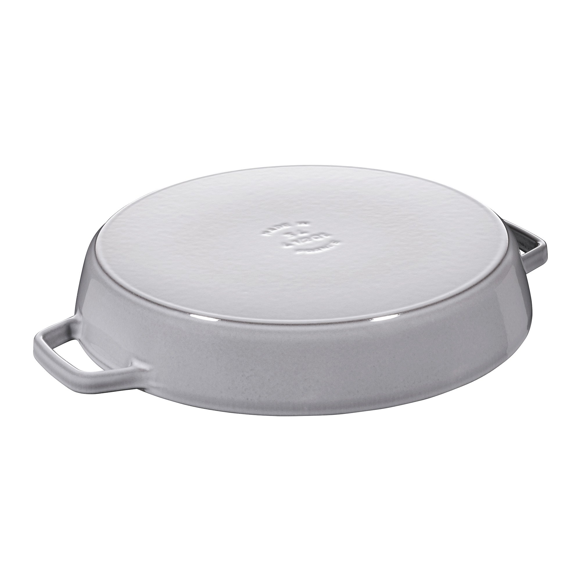 Staub 13-inch Cast Iron Double Handle Fry Pan - Premium Graphite Grey, Made in France - Perfect for Searing, Frying & Oven Cooking